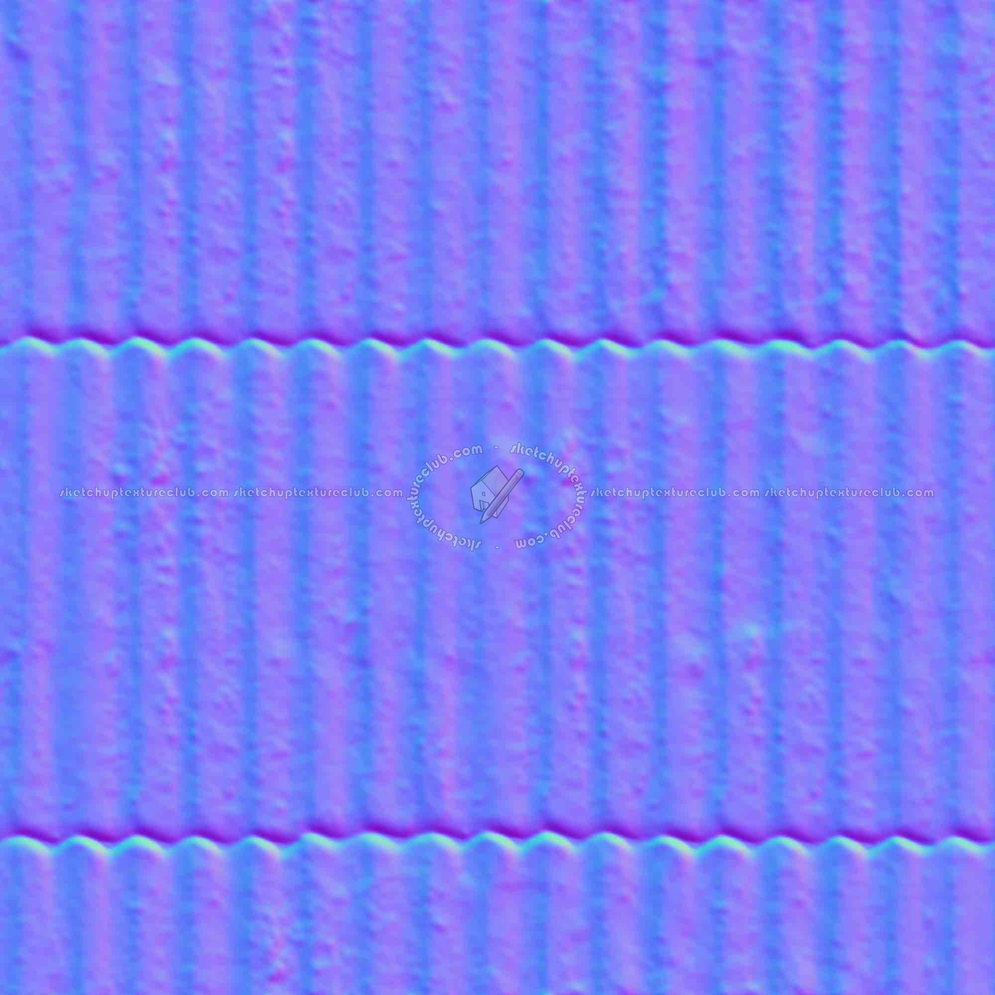 Textures   -   MATERIALS   -   METALS   -   Corrugated  - Dirty rusted corrugated metal texture seamless 10001 - Normal