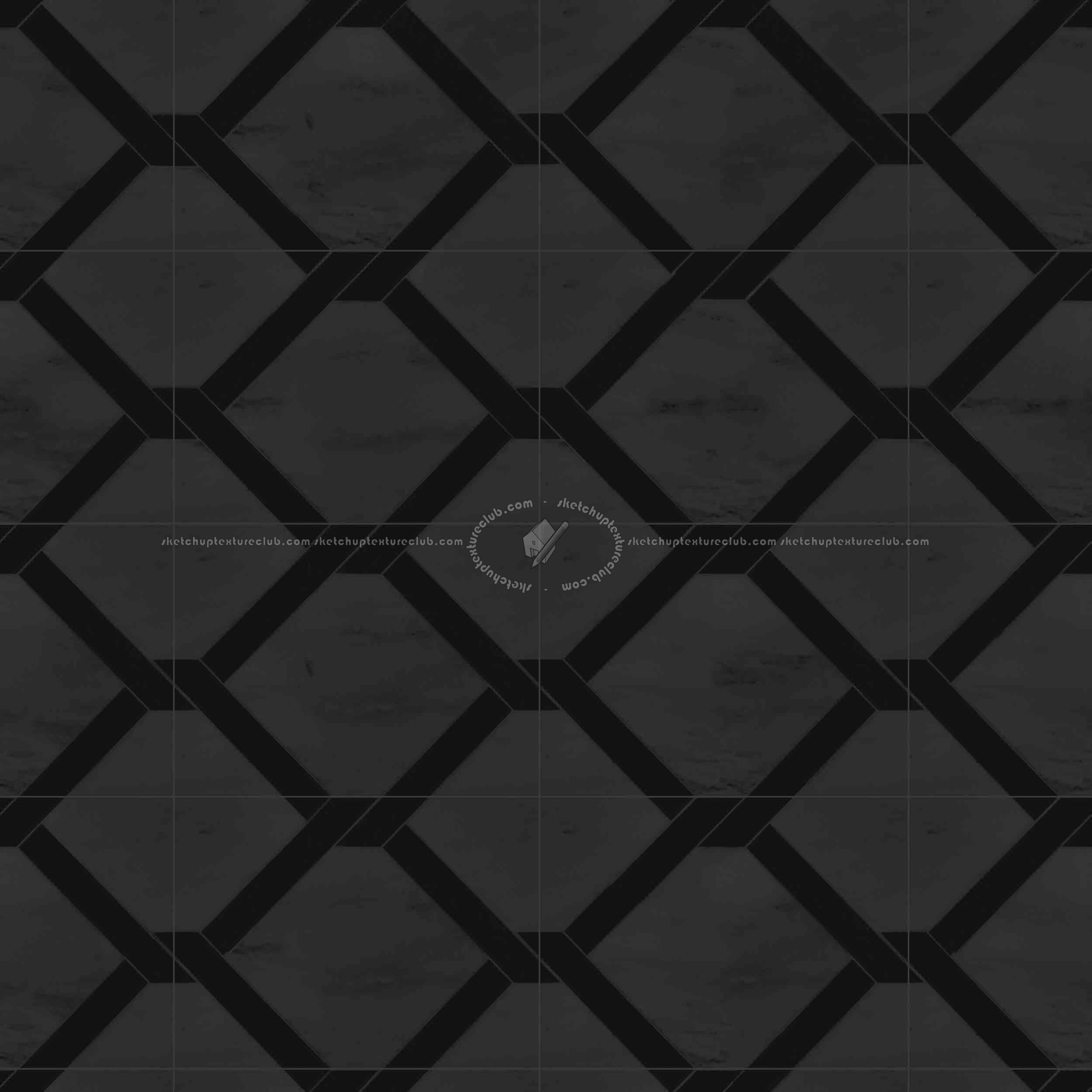 Textures   -   ARCHITECTURE   -   TILES INTERIOR   -   Marble tiles   -   White  - White floor marble and wood geometric pattern texture seamless 19339 - Specular