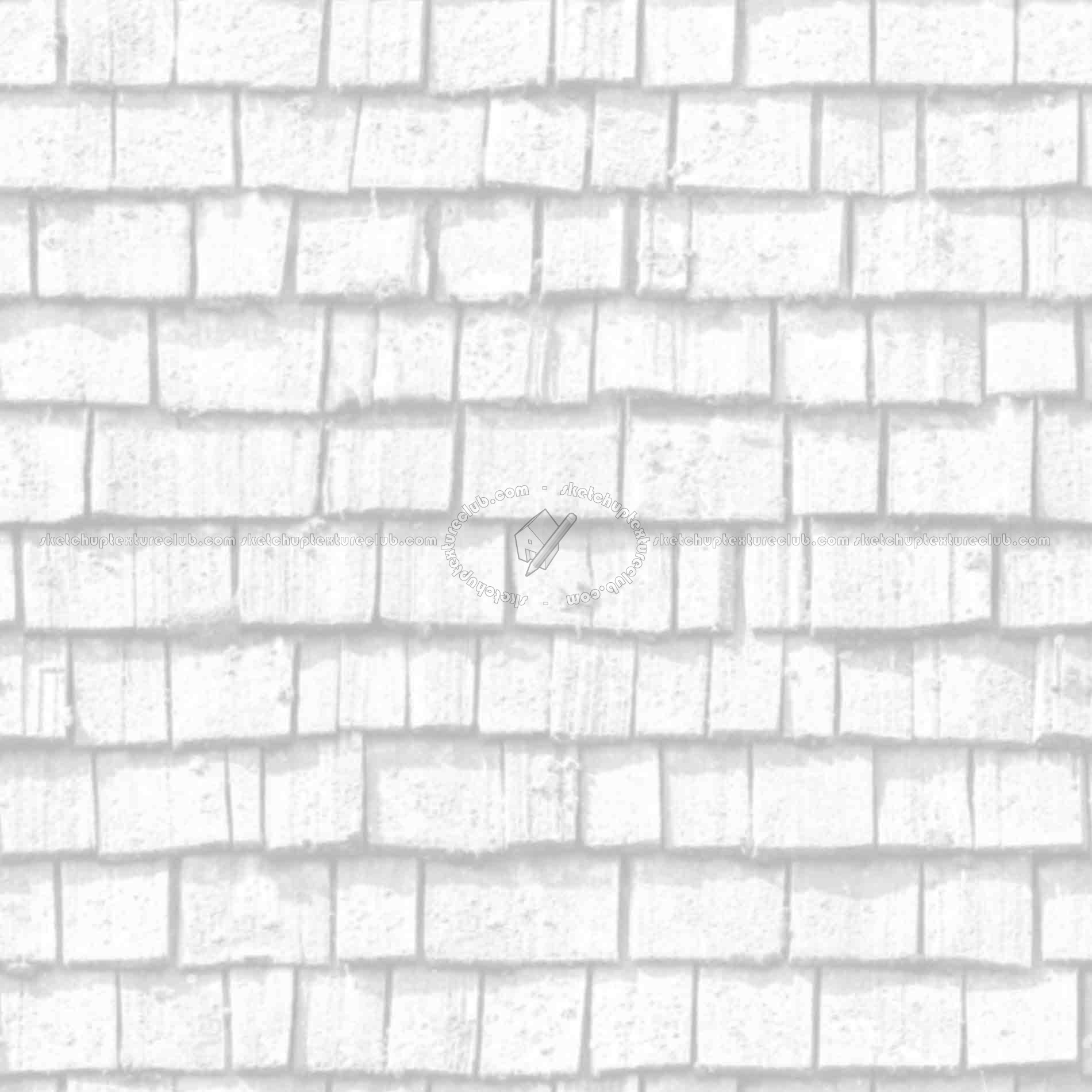 Textures   -   ARCHITECTURE   -   ROOFINGS   -   Shingles wood  - Wood shingle roof texture seamless 03863 - Ambient occlusion