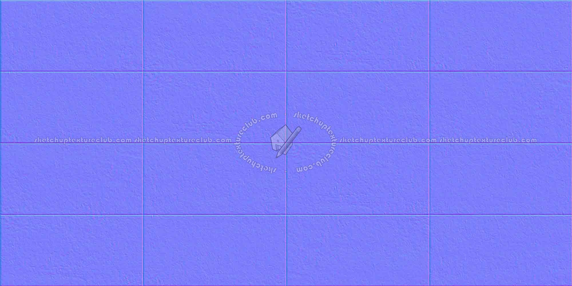 Textures   -   ARCHITECTURE   -   CONCRETE   -   Plates   -   Clean  - Concrete clean plates wall texture seamless 01707 - Normal