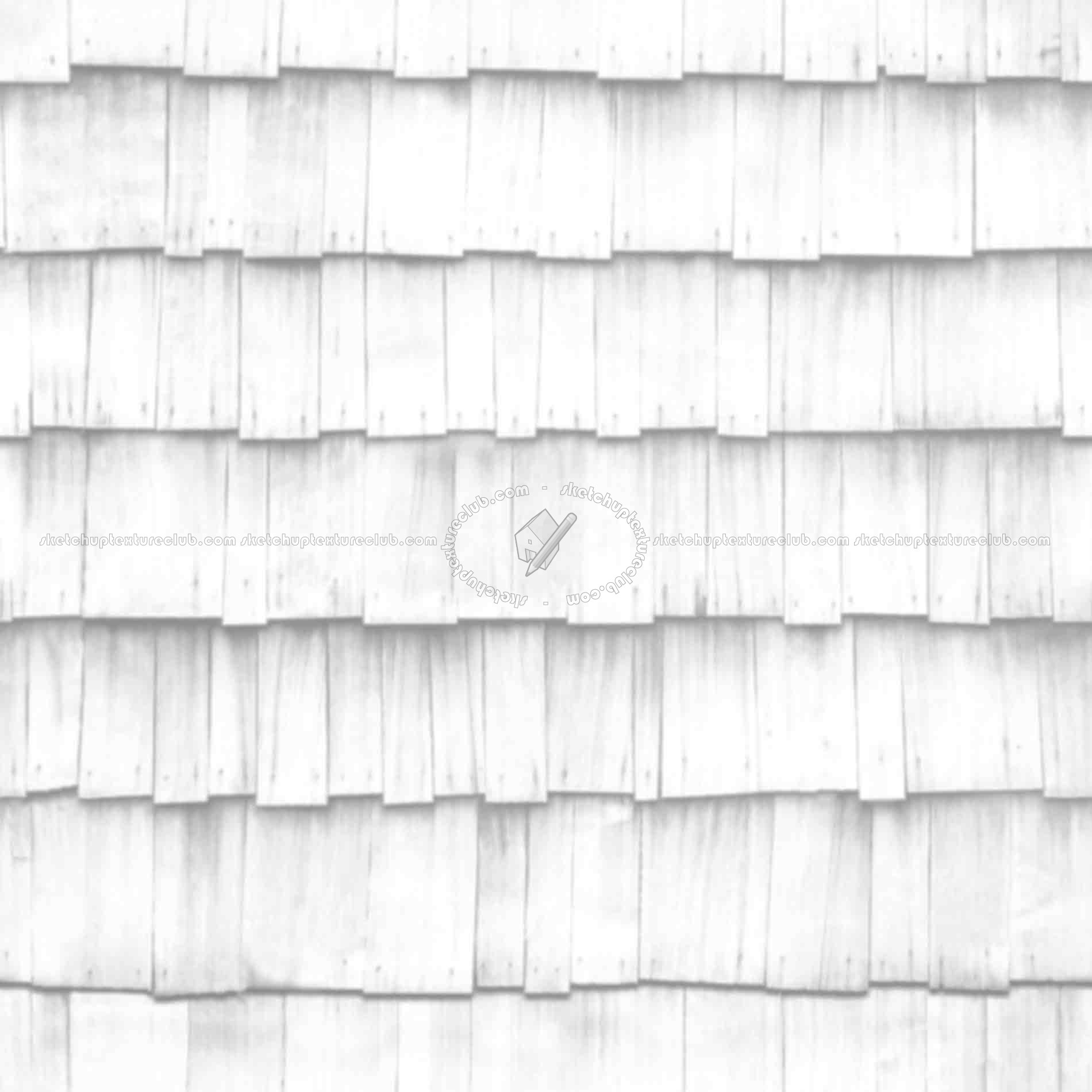 Textures   -   ARCHITECTURE   -   ROOFINGS   -   Shingles wood  - Wood shingle roof texture seamless 03864 - Ambient occlusion