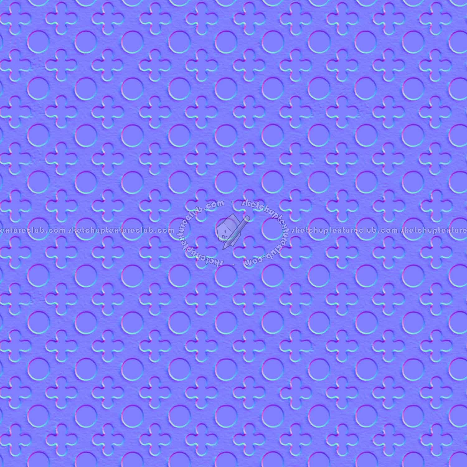 Textures   -   MATERIALS   -   METALS   -   Perforated  - Light blue perforated metal texture seamless 10557 - Normal