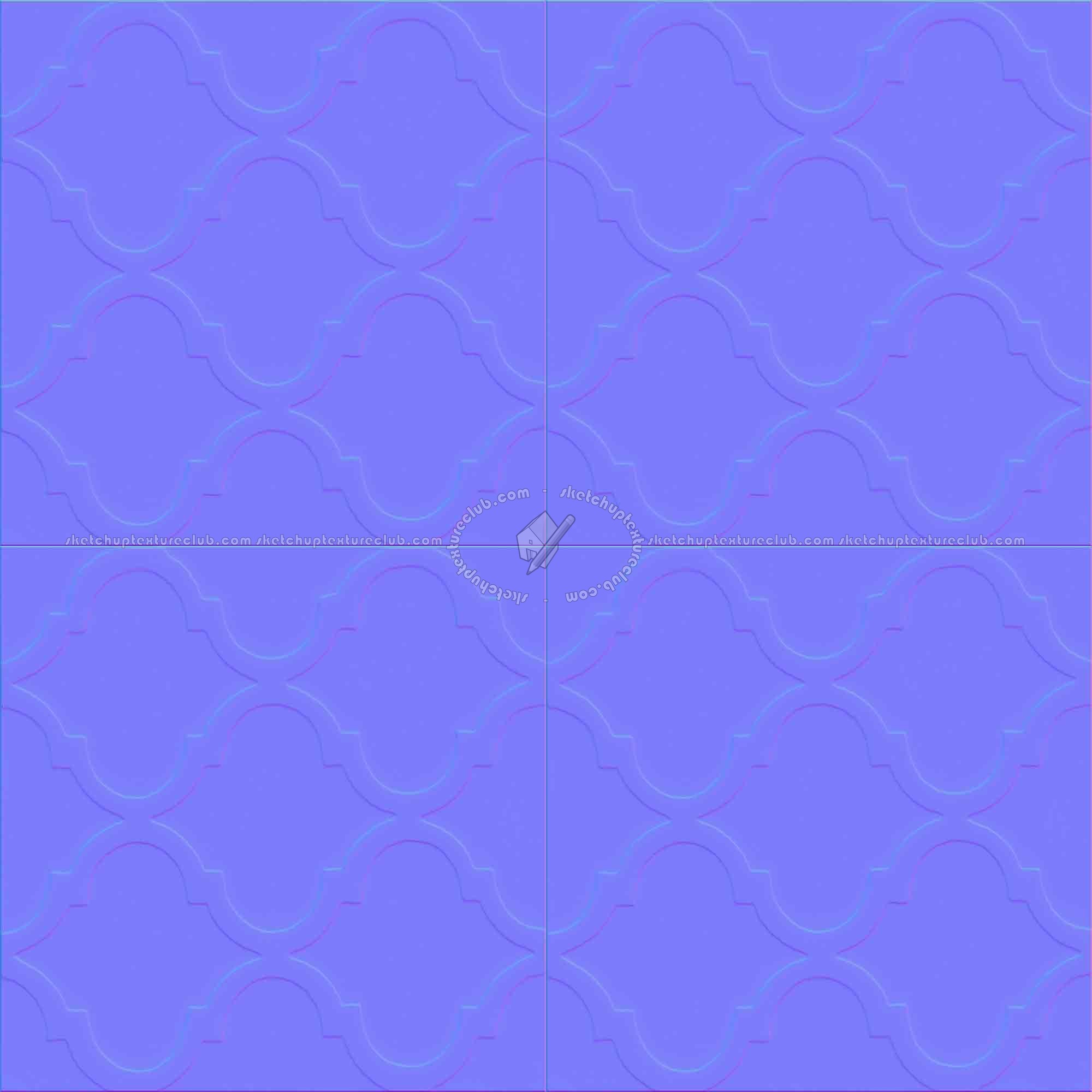 Textures   -   ARCHITECTURE   -   TILES INTERIOR   -   Cement - Encaustic   -   Cement  - Cement concrete tile texture seamless 16825 - Normal