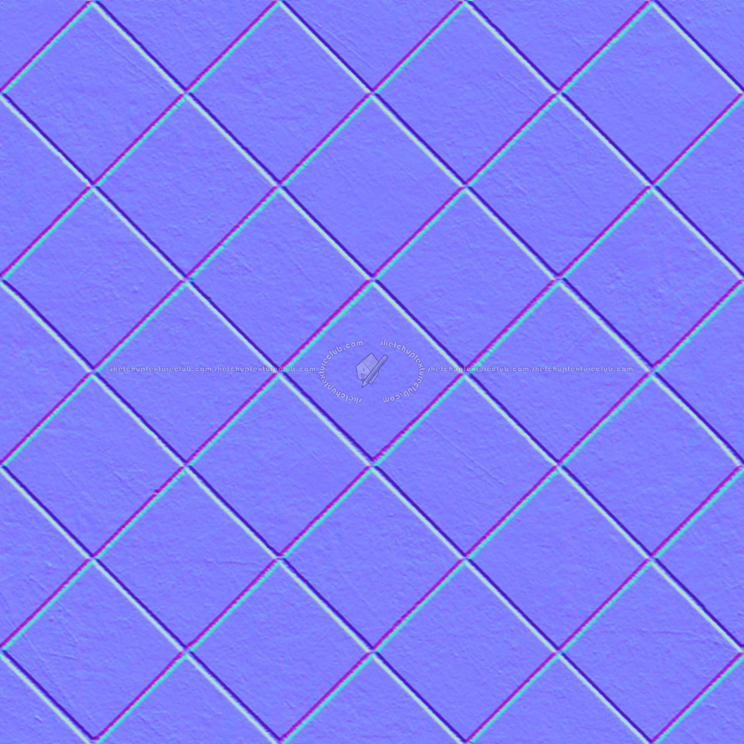 Textures   -   ARCHITECTURE   -   PAVING OUTDOOR   -   Concrete   -   Blocks regular  - Paving outdoor concrete regular block texture seamless 05712 - Normal