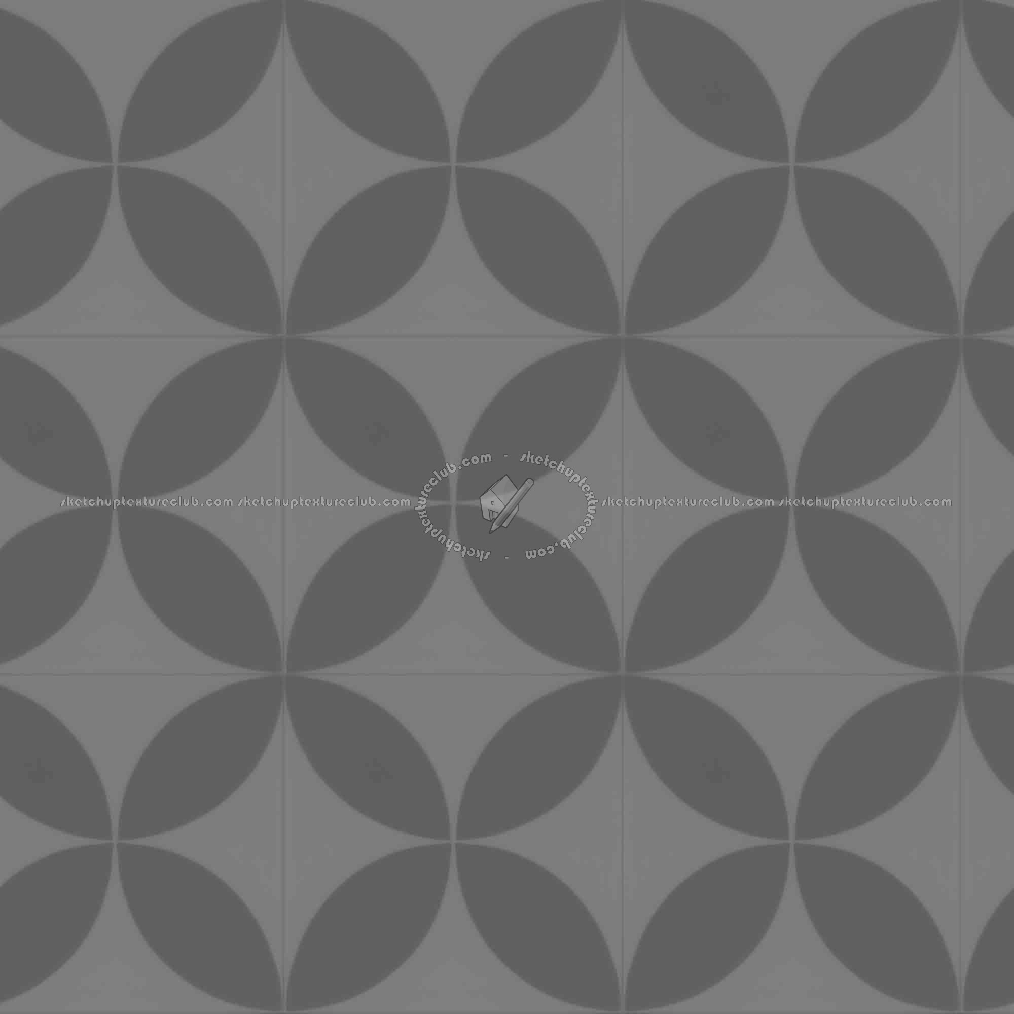 Textures   -   ARCHITECTURE   -   TILES INTERIOR   -   Cement - Encaustic   -   Cement  - Cement concrete tile texture seamless 16826 - Displacement