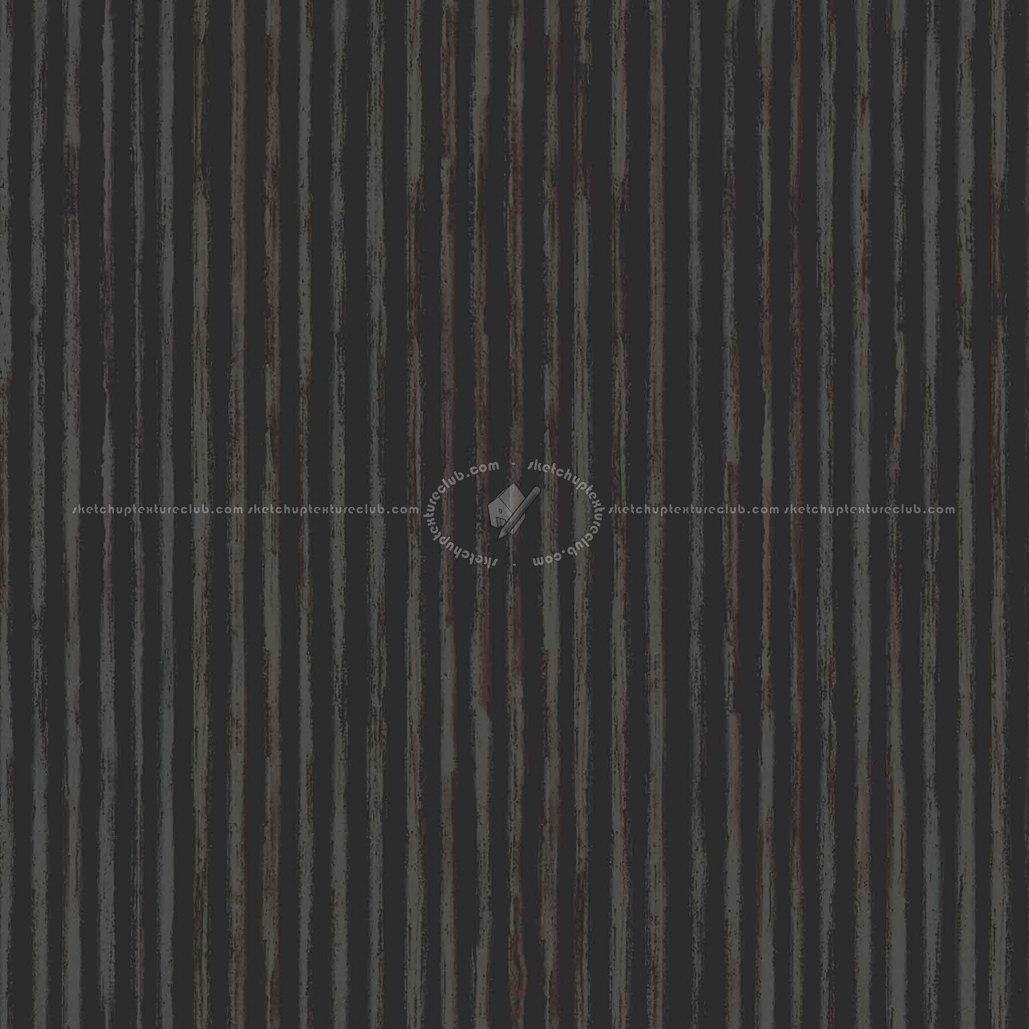 Textures   -   MATERIALS   -   METALS   -   Corrugated  - Dirty rusted corrugated metal texture seamless 10005 - Specular