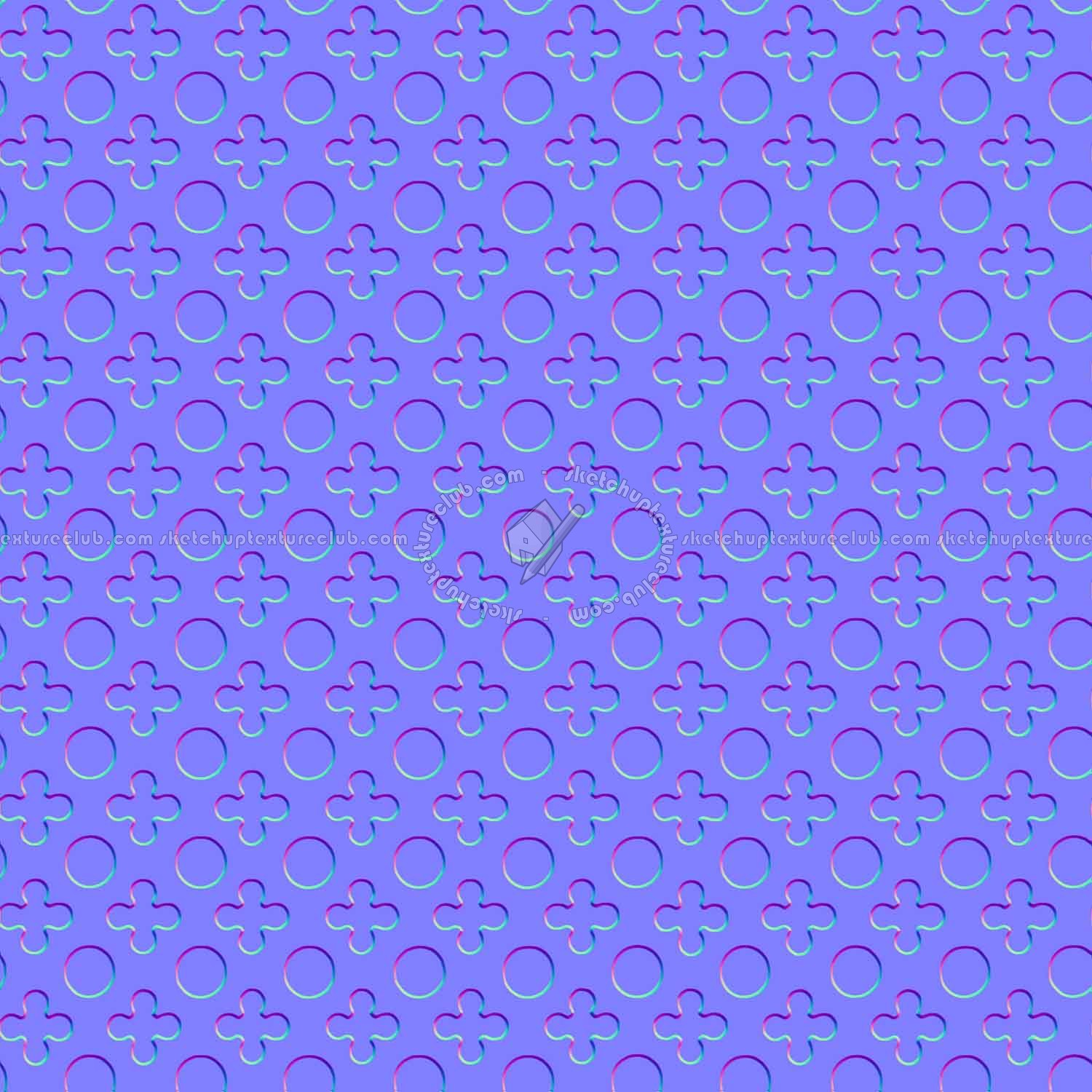 Textures   -   MATERIALS   -   METALS   -   Perforated  - Orange perforated metal texture seamless 10559 - Normal