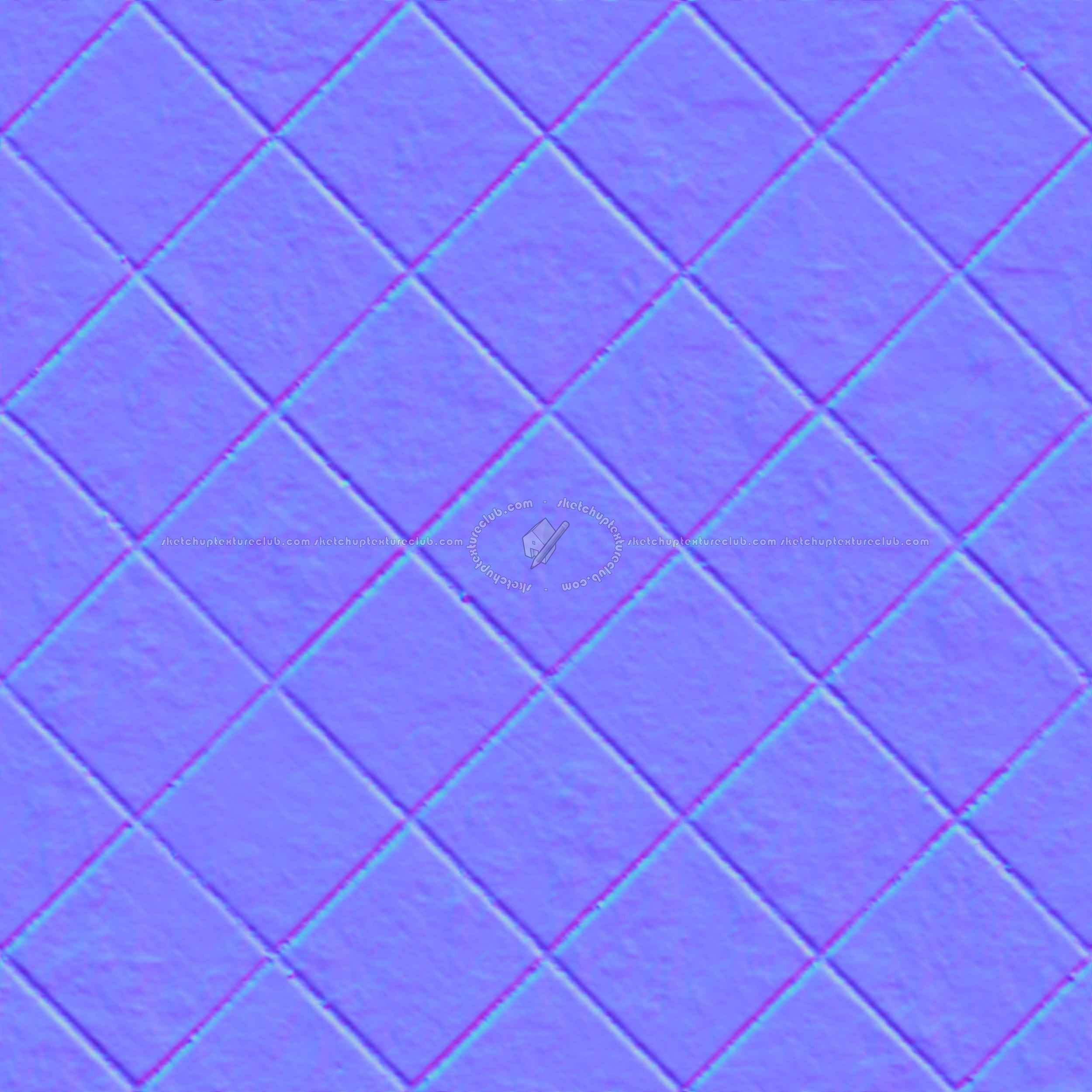 Textures   -   ARCHITECTURE   -   PAVING OUTDOOR   -   Concrete   -   Blocks regular  - Paving outdoor concrete regular block texture seamless 05713 - Normal