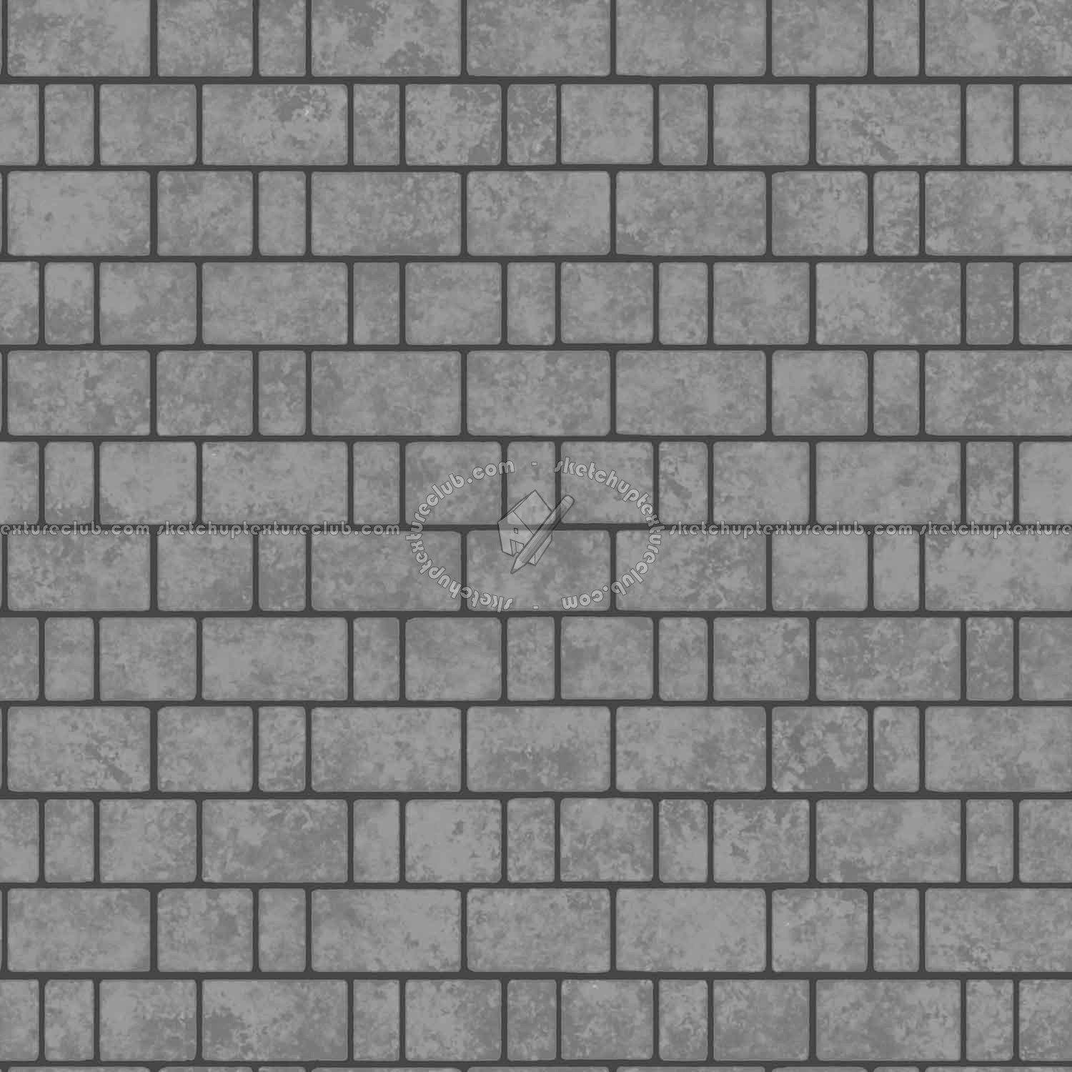 Textures   -   ARCHITECTURE   -   STONES WALLS   -   Stone blocks  - Wall stone with regular blocks texture seamless 08379 - Displacement