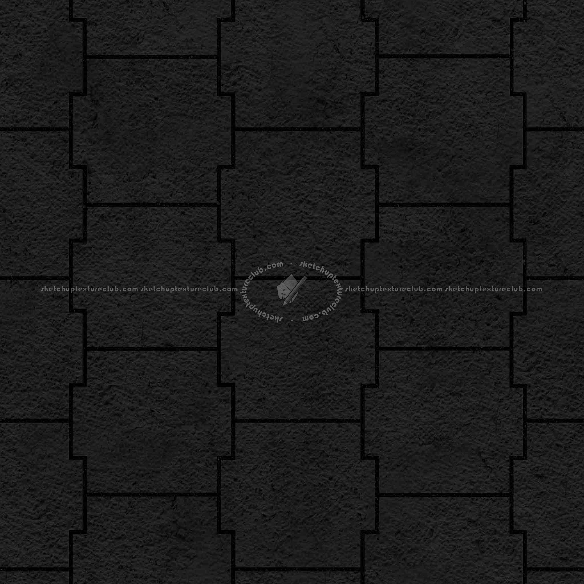 Textures   -   ARCHITECTURE   -   PAVING OUTDOOR   -   Pavers stone   -   Blocks mixed  - Pavers stone mixed size texture seamless 06175 - Specular