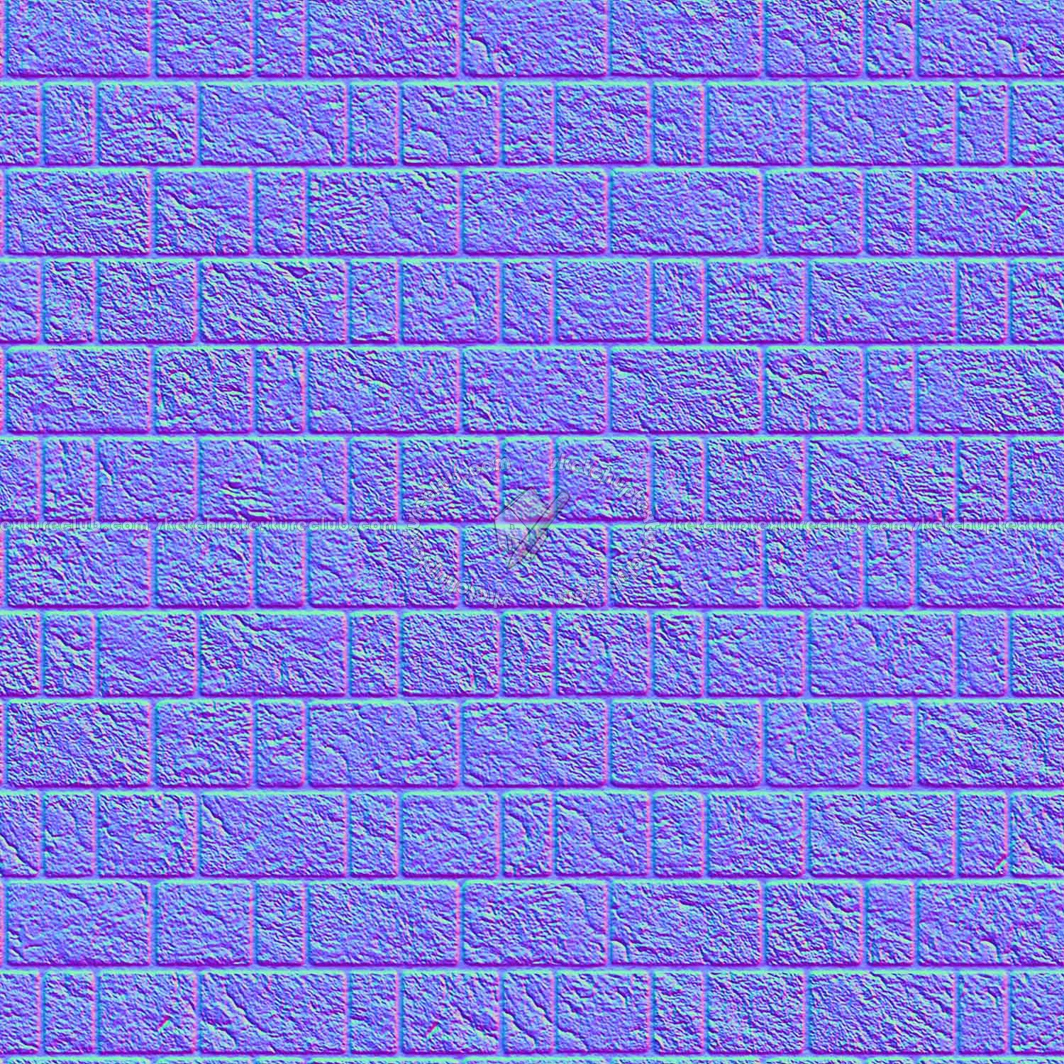 Textures   -   ARCHITECTURE   -   STONES WALLS   -   Stone blocks  - Wall stone with regular blocks texture seamless 08380 - Normal