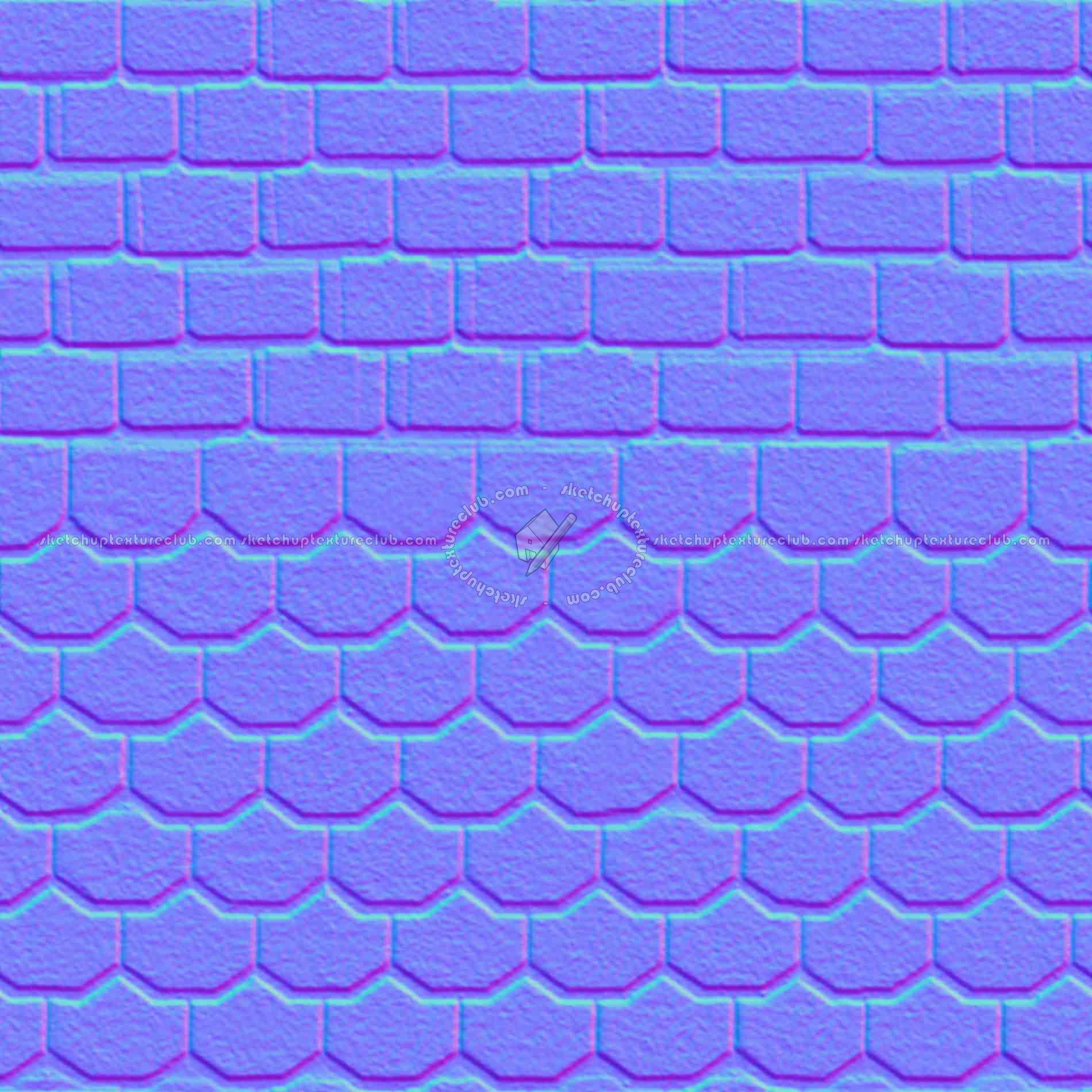 Textures   -   ARCHITECTURE   -   ROOFINGS   -   Asphalt roofs  - Asphalt roofing texture seamless 03258 - Normal