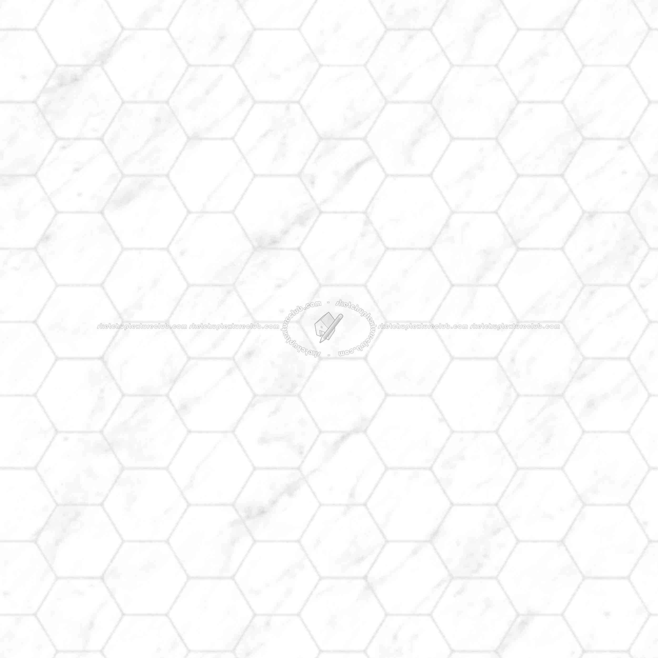 Textures   -   ARCHITECTURE   -   TILES INTERIOR   -   Marble tiles   -   Marble geometric patterns  - Hexagonal white marble floor tile texture seamless 1 21126 - Ambient occlusion