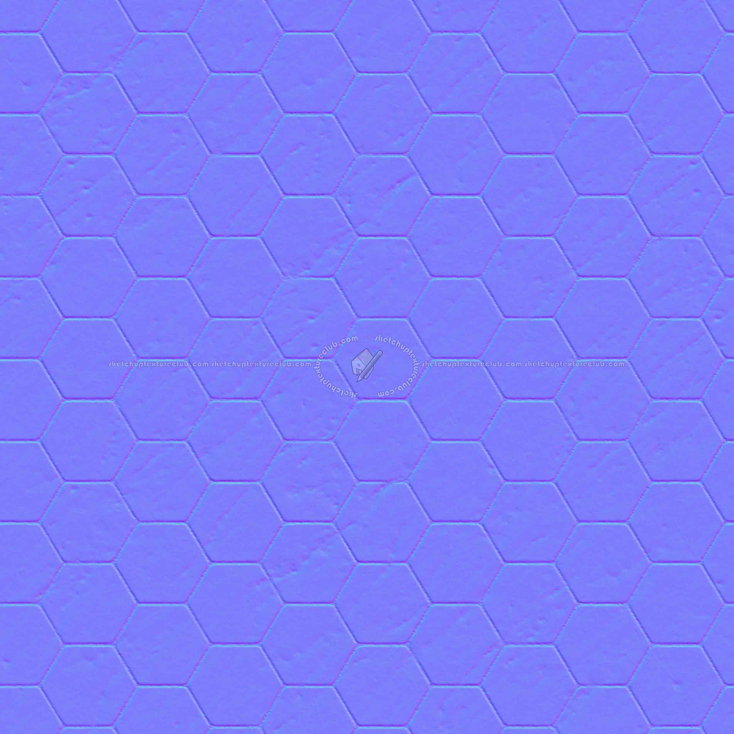 Textures   -   ARCHITECTURE   -   TILES INTERIOR   -   Marble tiles   -   Marble geometric patterns  - Hexagonal white marble floor tile texture seamless 1 21126 - Normal