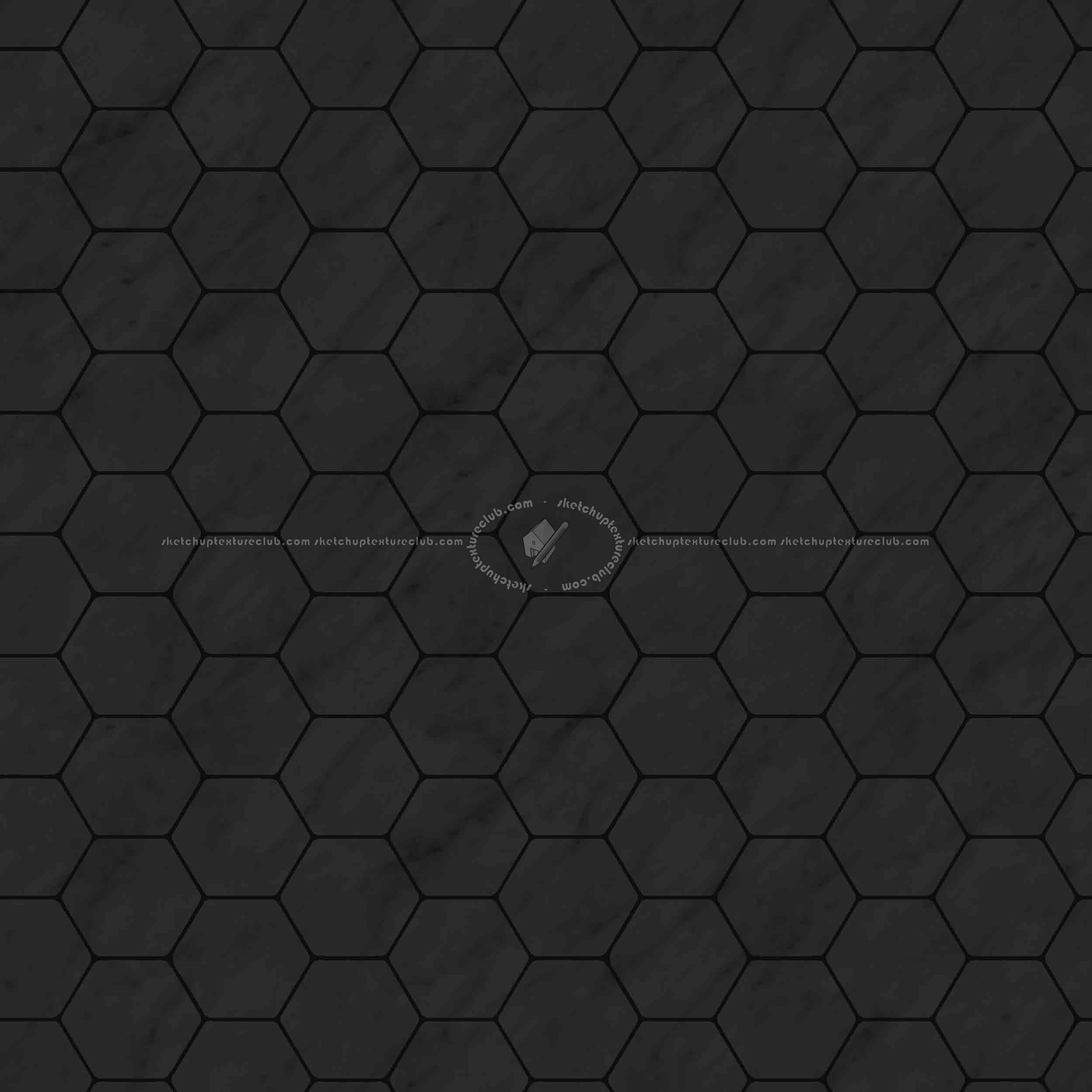 Textures   -   ARCHITECTURE   -   TILES INTERIOR   -   Marble tiles   -   Marble geometric patterns  - Hexagonal white marble floor tile texture seamless 1 21126 - Specular