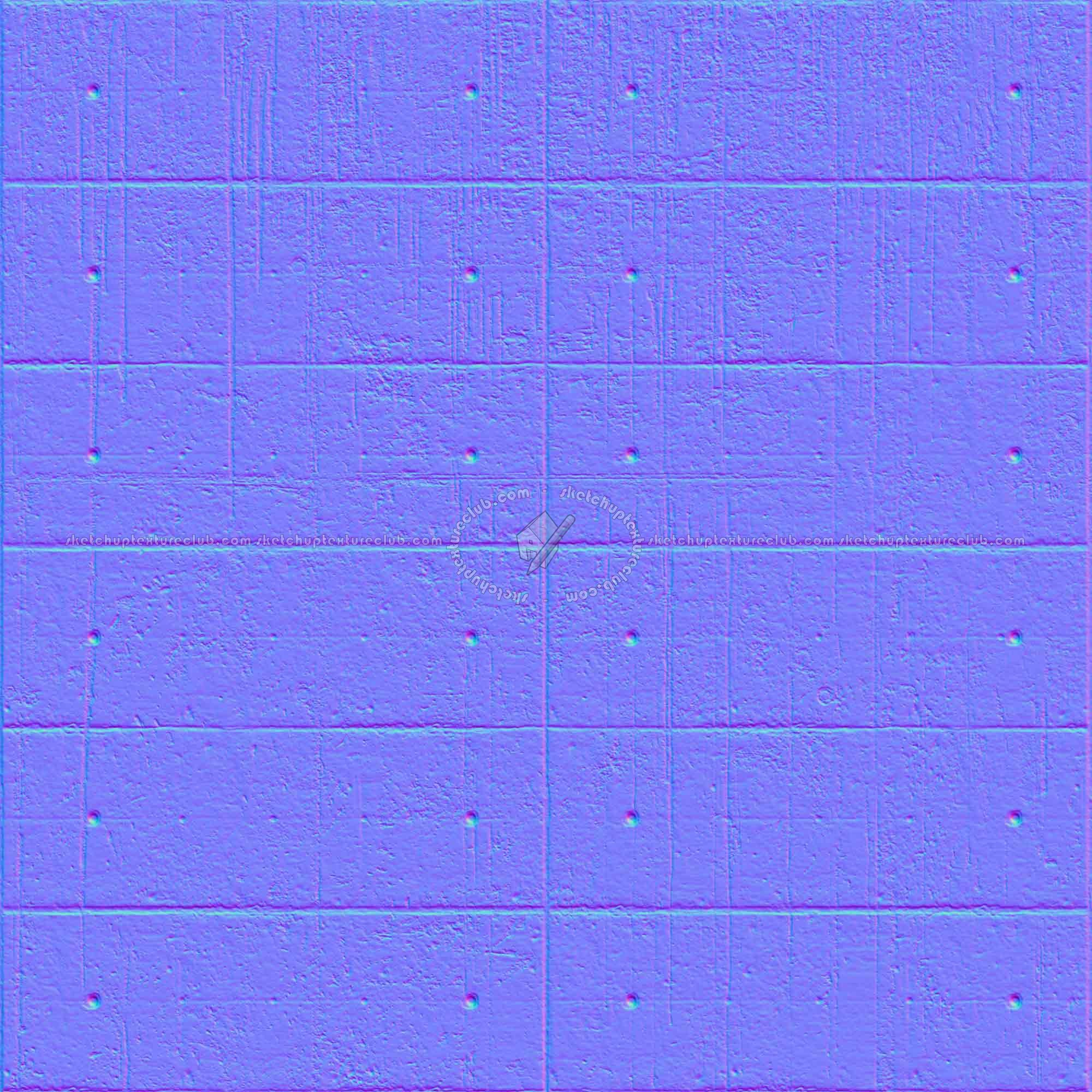 Textures   -   ARCHITECTURE   -   CONCRETE   -   Plates   -   Dirty  - Concrete dirt plates wall texture seamless 01757 - Normal