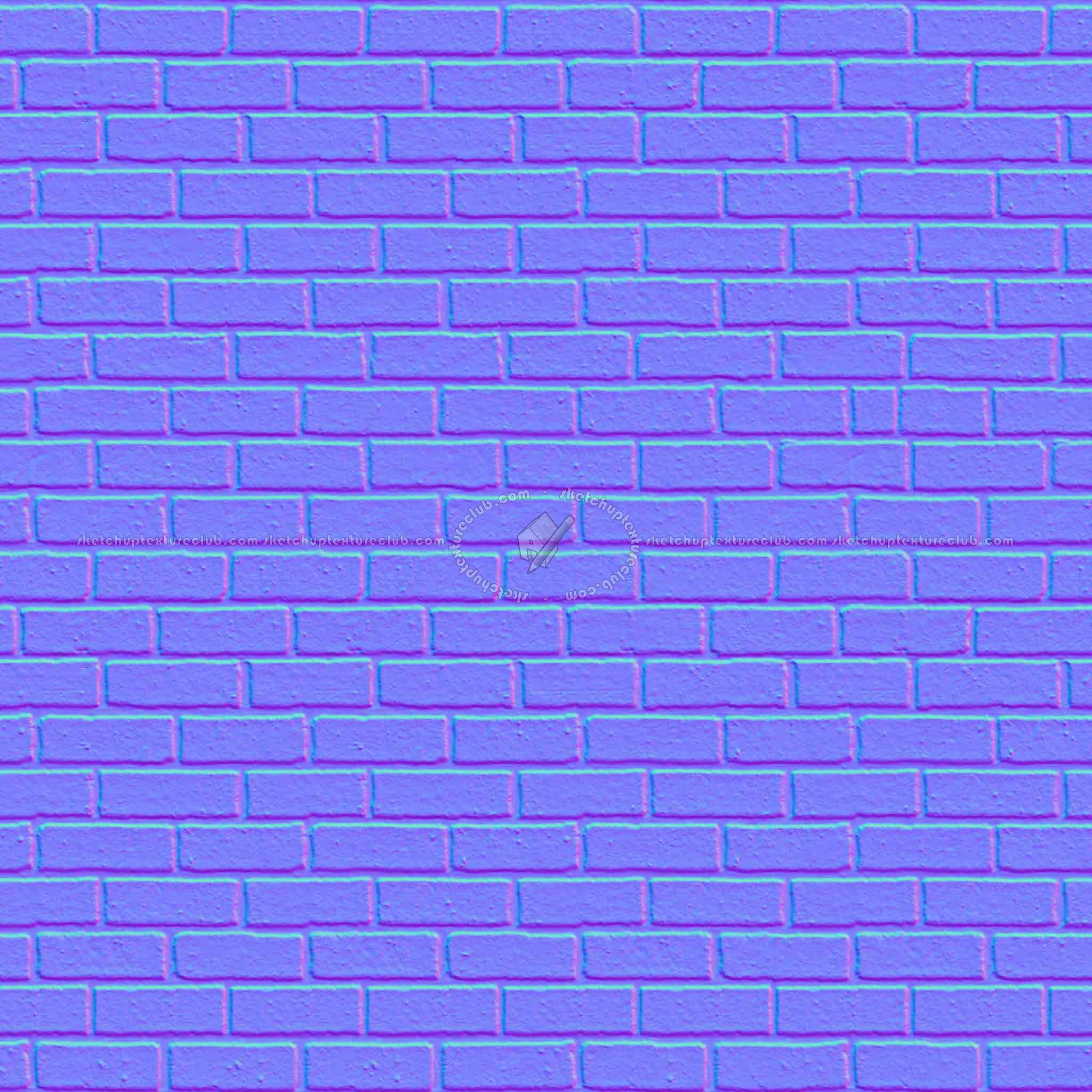Textures   -   ARCHITECTURE   -   BRICKS   -   Facing Bricks   -   Rustic  - Rustic bricks texture seamless 00182 - Normal