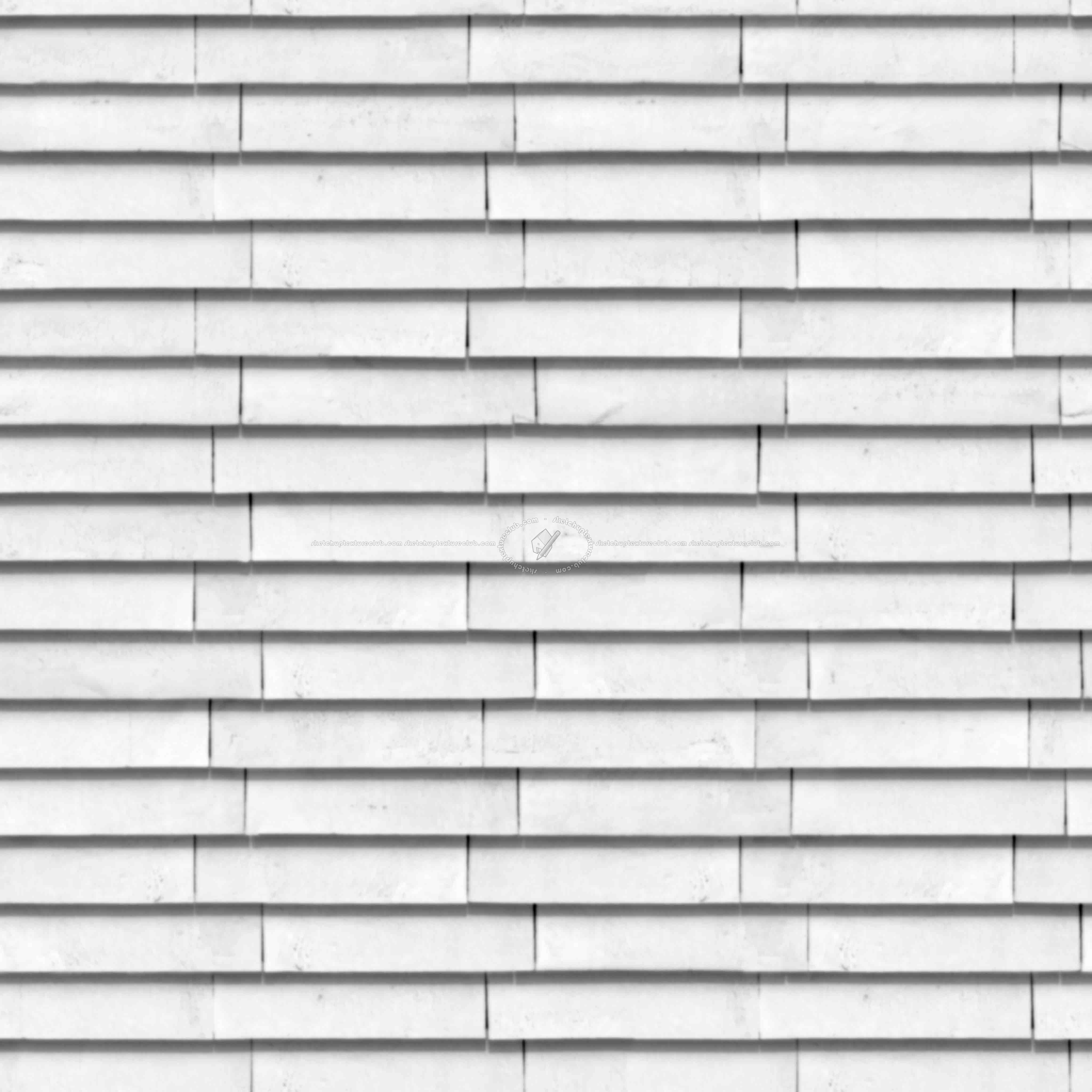 Textures   -   ARCHITECTURE   -   WALLS TILE OUTSIDE  - Wall cladding bricks PBR texture seamless 21458 - Displacement