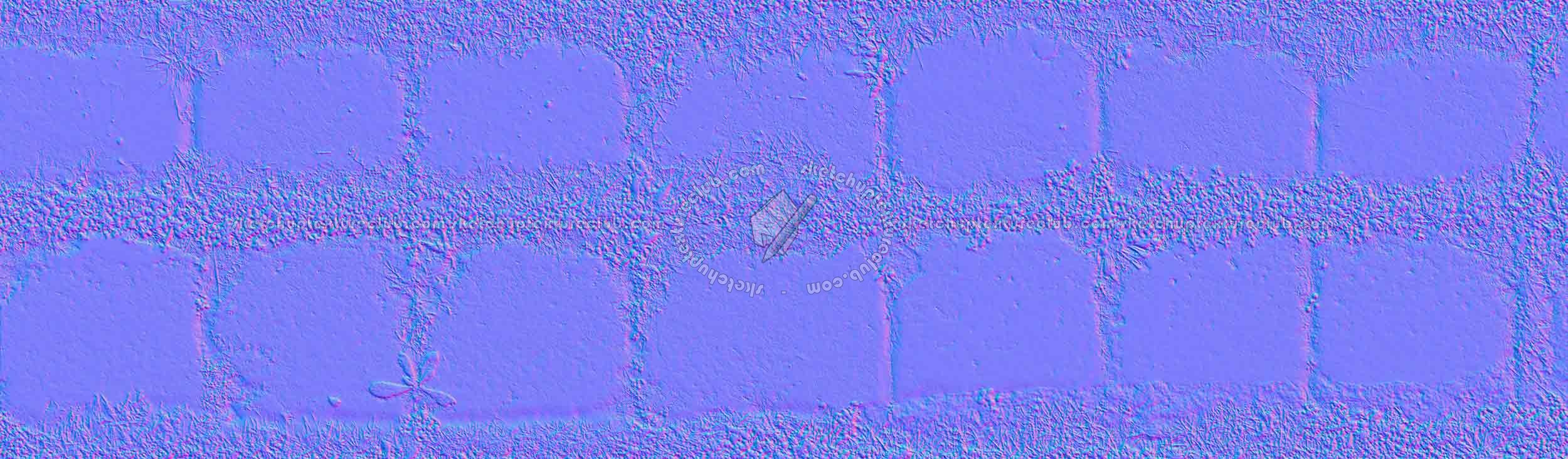 Textures   -   ARCHITECTURE   -   PAVING OUTDOOR   -   Parks Paving  - Concrete park paving texture seamless 19357 - Normal