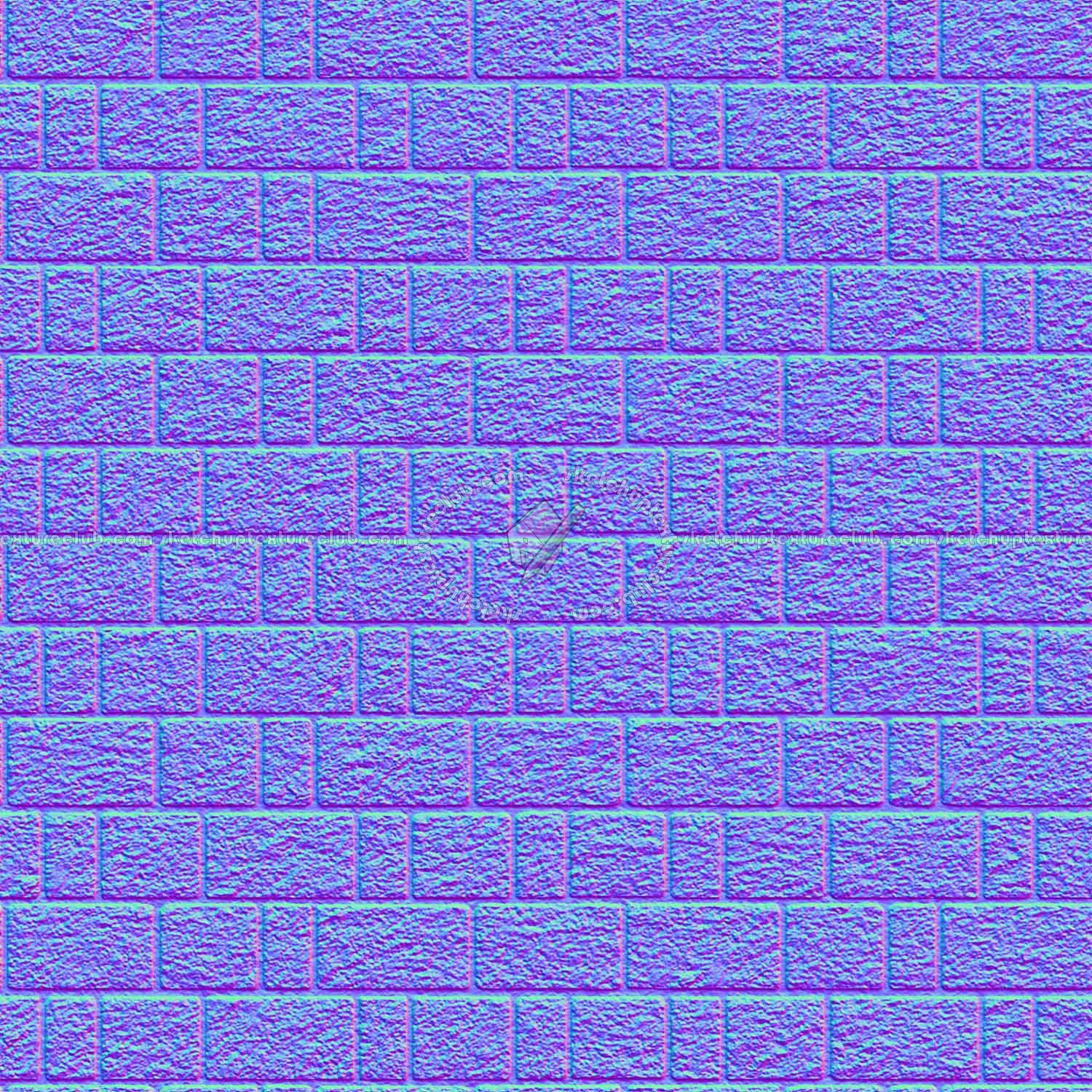 Textures   -   ARCHITECTURE   -   STONES WALLS   -   Stone blocks  - Wall stone with regular blocks texture seamless 08381 - Normal