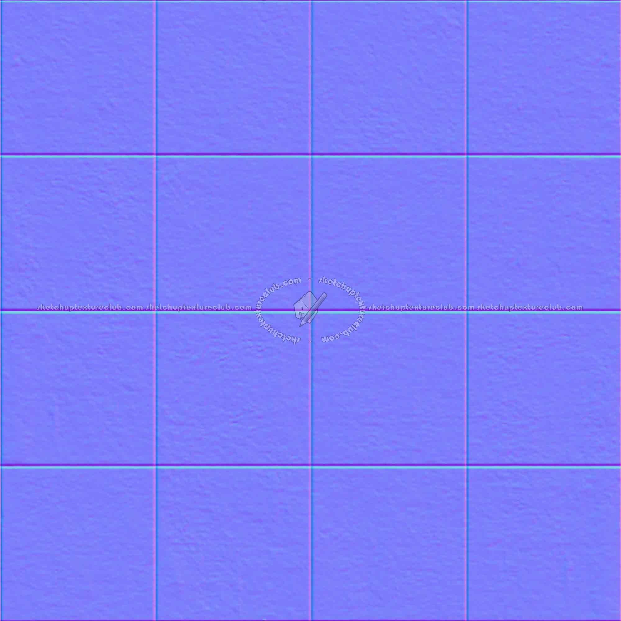 Textures   -   ARCHITECTURE   -   CONCRETE   -   Plates   -   Clean  - Concrete clean plates wall texture seamless 01713 - Normal