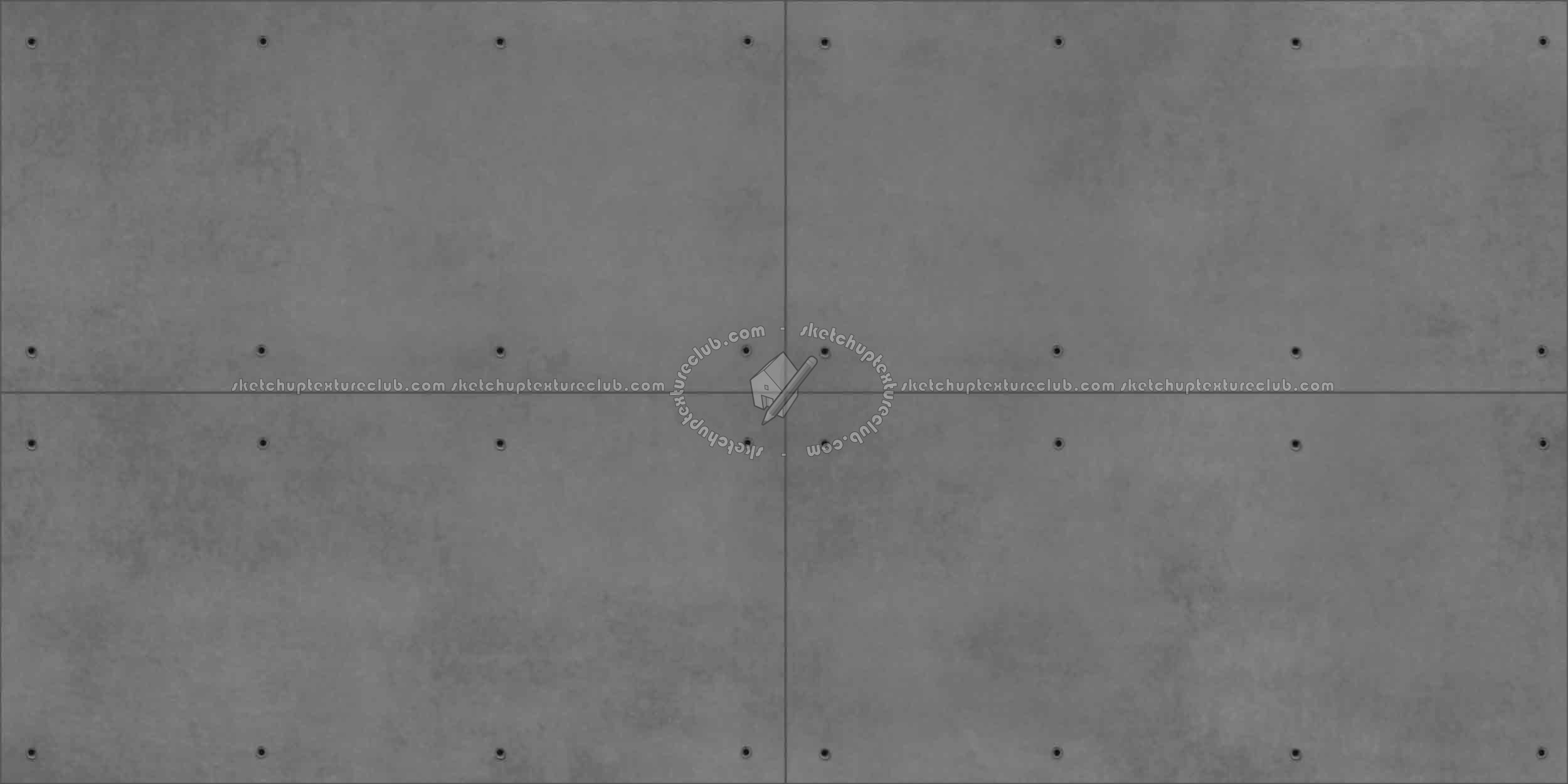 Textures   -   ARCHITECTURE   -   CONCRETE   -   Plates   -   Dirty  - Concrete dirt plates wall texture seamless 01806 - Displacement