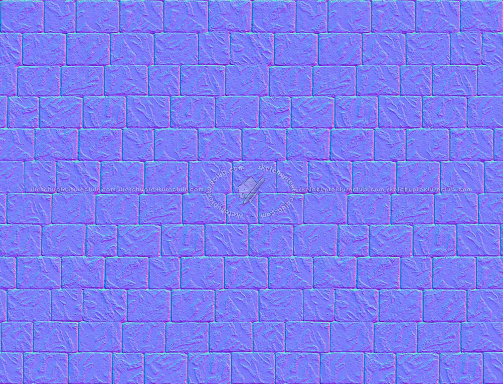 Textures   -   ARCHITECTURE   -   PAVING OUTDOOR   -   Terracotta   -   Blocks regular  - Cotto paving outdoor texture seamless 20556 - Normal