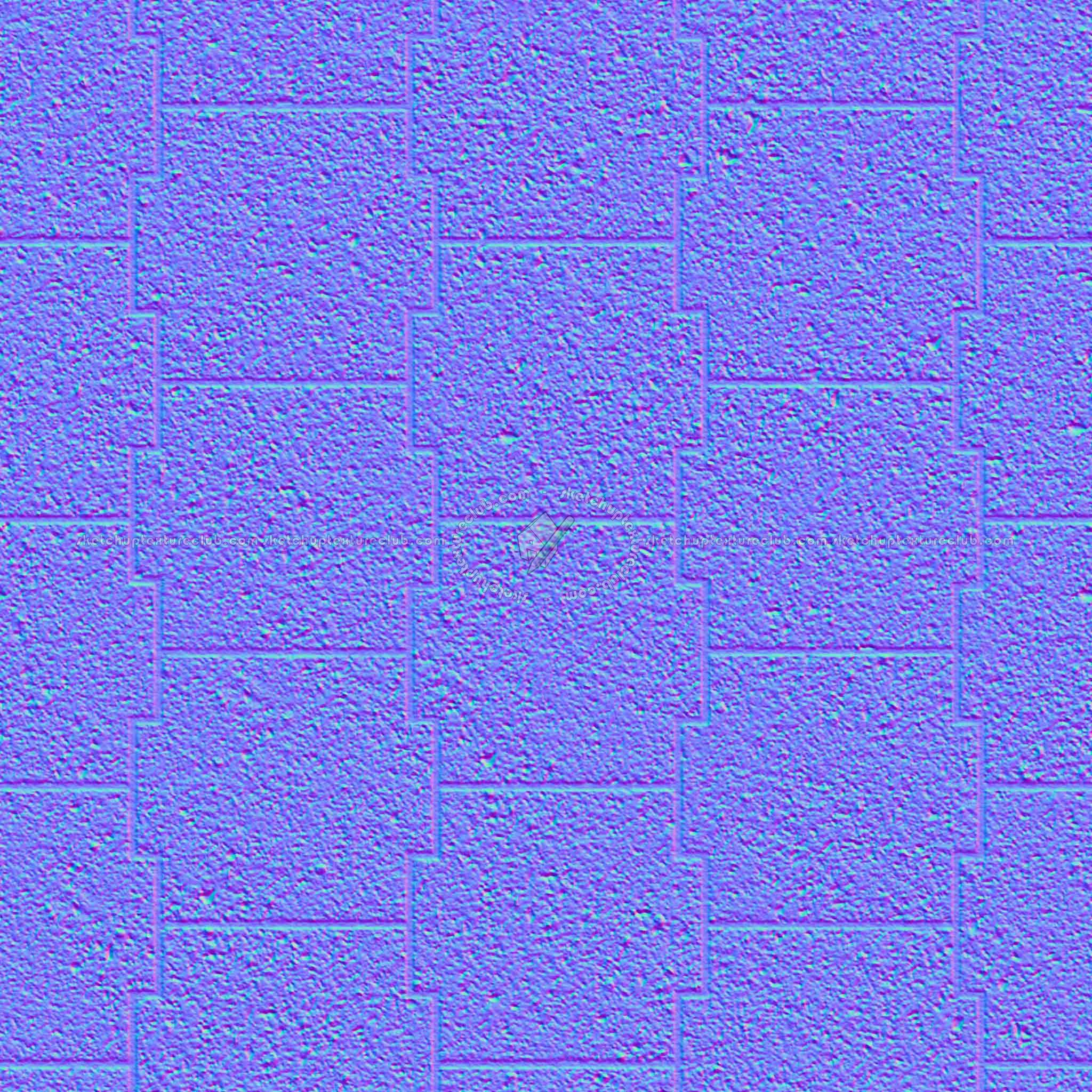 Textures   -   ARCHITECTURE   -   PAVING OUTDOOR   -   Pavers stone   -   Blocks mixed  - Pavers stone mixed size texture seamless 06177 - Normal