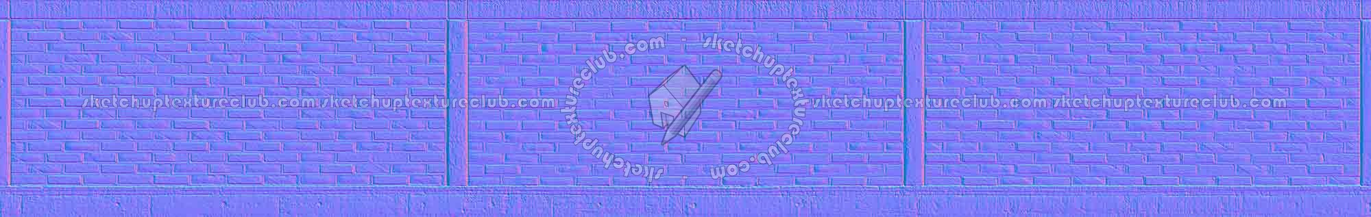 Textures   -   ARCHITECTURE   -   BRICKS   -   Facing Bricks   -   Smooth  - Wall facing smooth bricks texture seamless 00332 - Normal