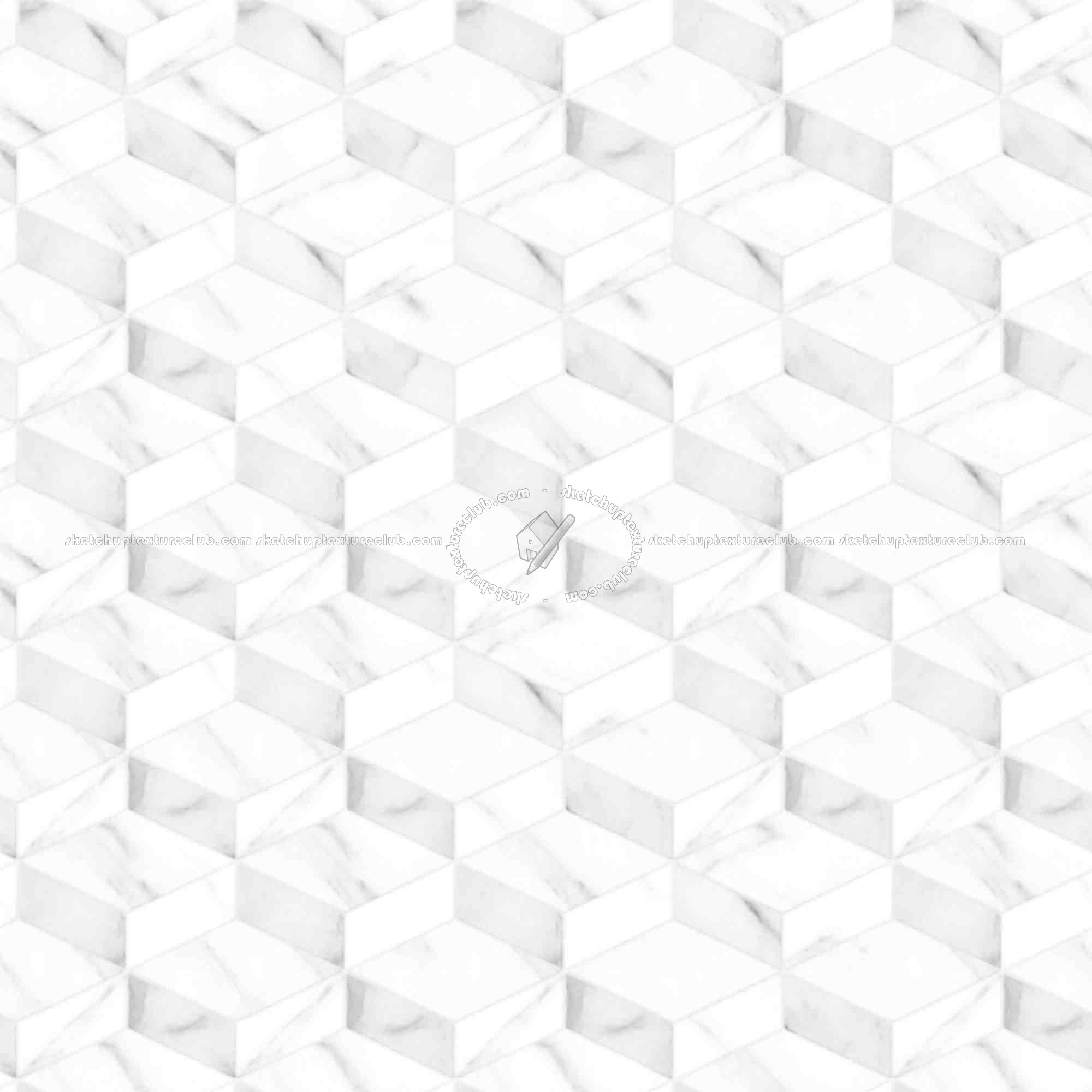 Textures   -   ARCHITECTURE   -   TILES INTERIOR   -   Marble tiles   -   White  - White marble tiles cubes texture seamless 20857 - Ambient occlusion