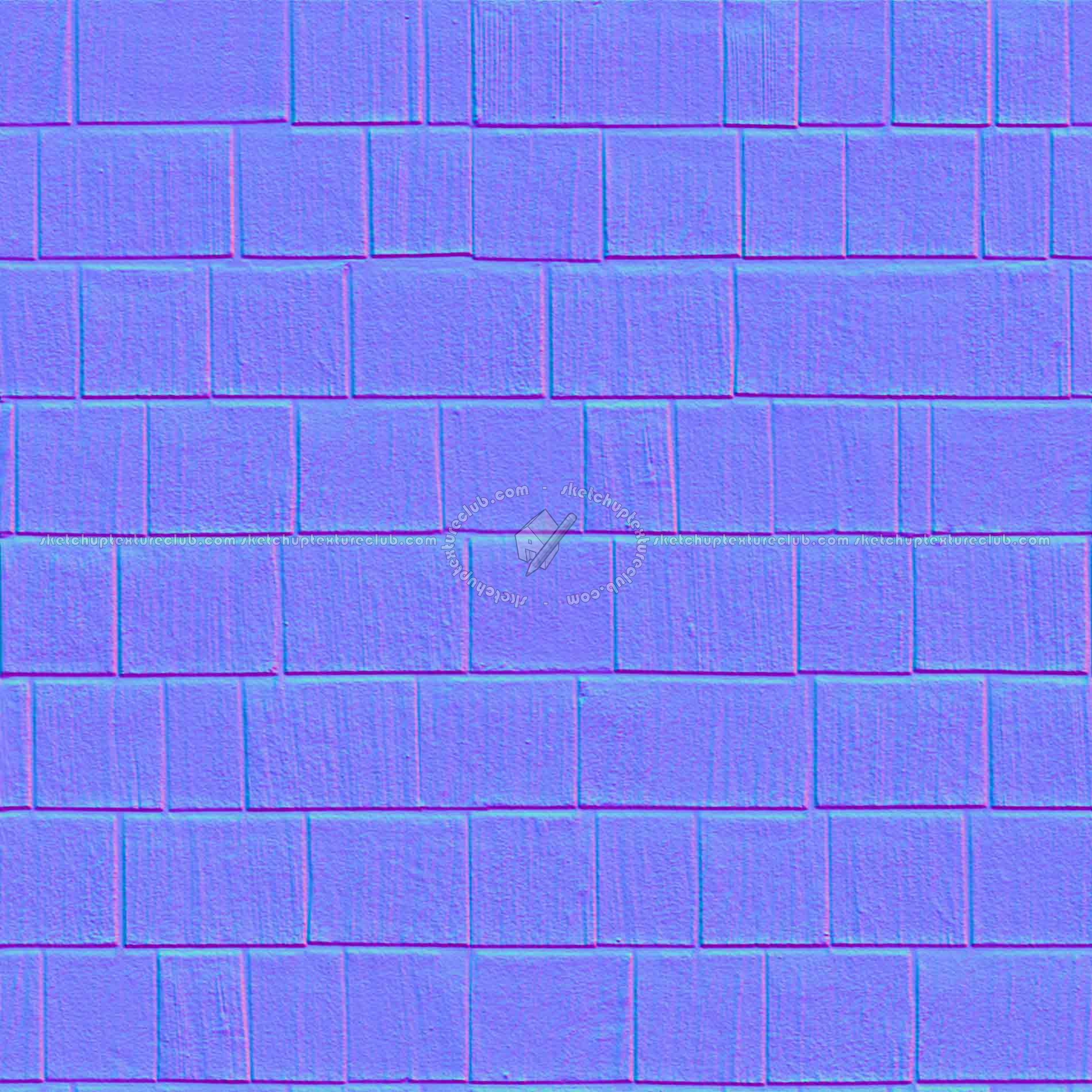 Textures   -   ARCHITECTURE   -   ROOFINGS   -   Shingles wood  - Wood shingle roof texture seamless 03871 - Normal