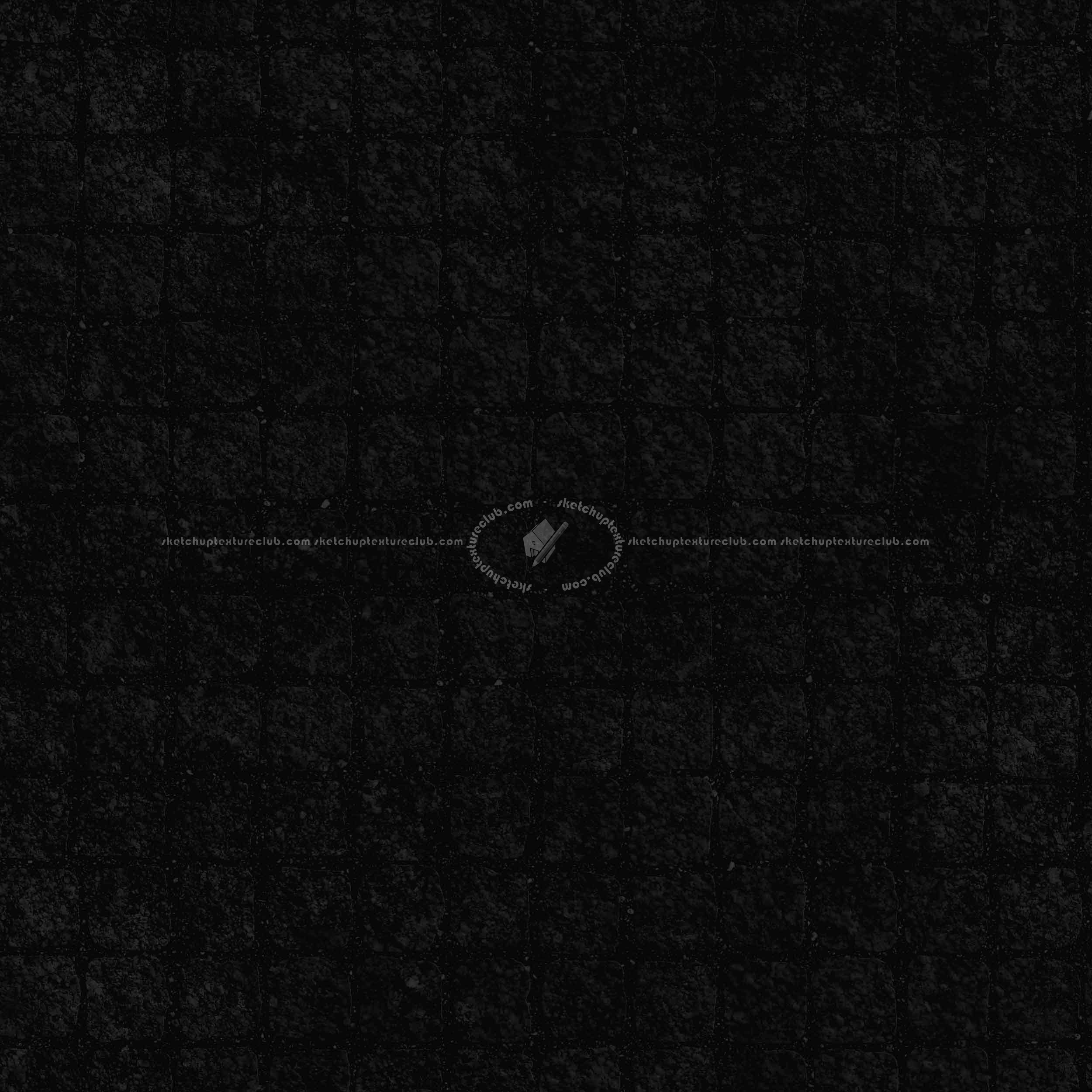 Textures   -   ARCHITECTURE   -   ROADS   -   Paving streets   -   Cobblestone  - Street paving cobblestone texture seamless 07424 - Specular