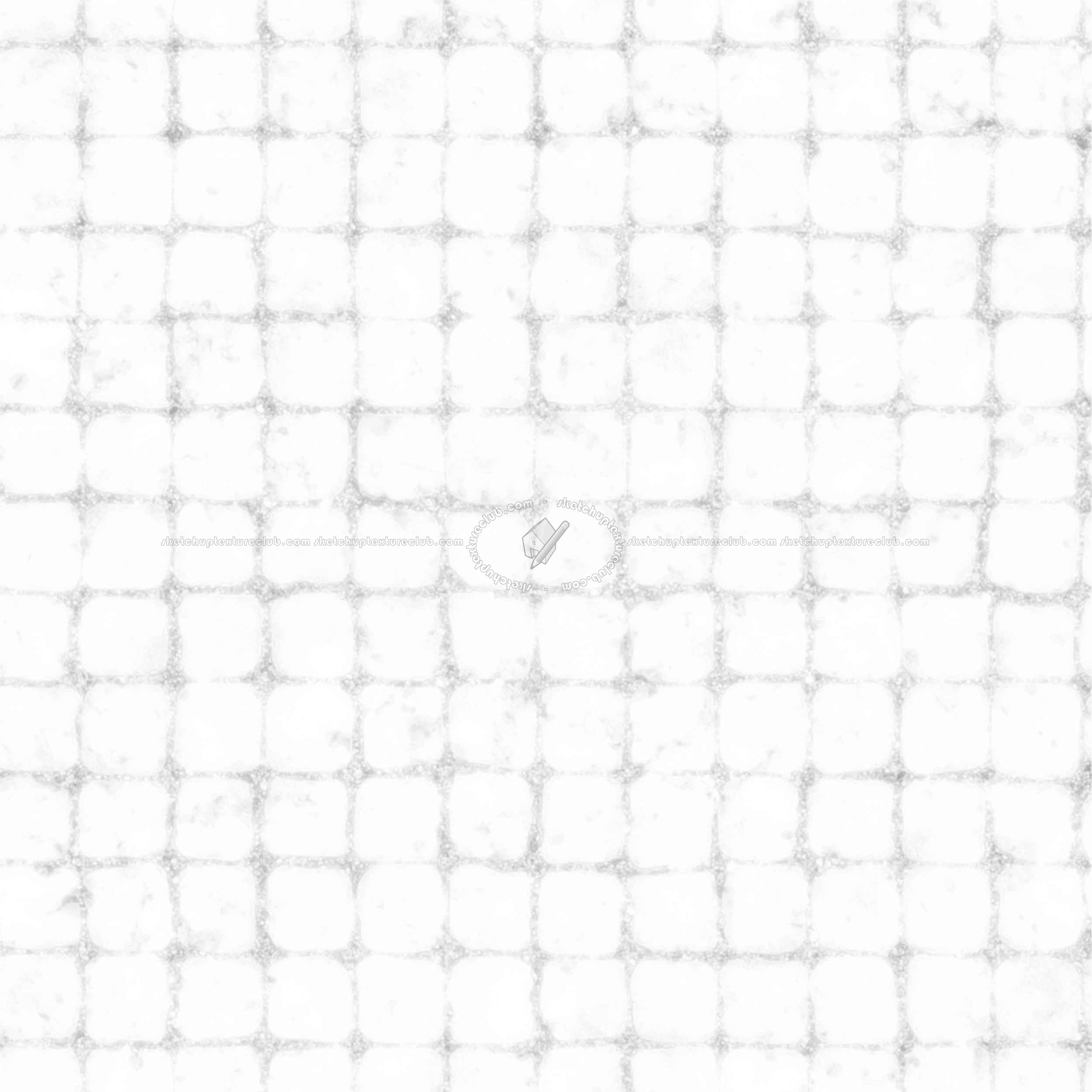 Textures   -   ARCHITECTURE   -   ROADS   -   Paving streets   -   Cobblestone  - Street paving cobblestone texture seamless 07425 - Ambient occlusion