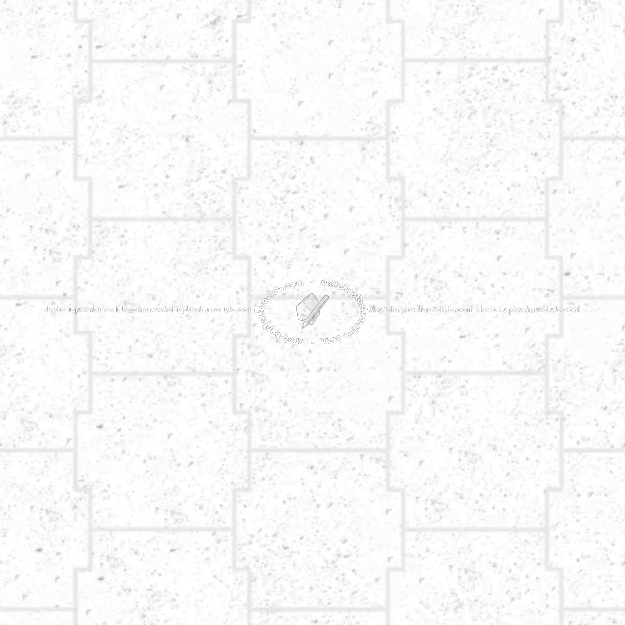 Textures   -   ARCHITECTURE   -   PAVING OUTDOOR   -   Pavers stone   -   Blocks mixed  - Pavers stone mixed size texture seamless 06180 - Ambient occlusion