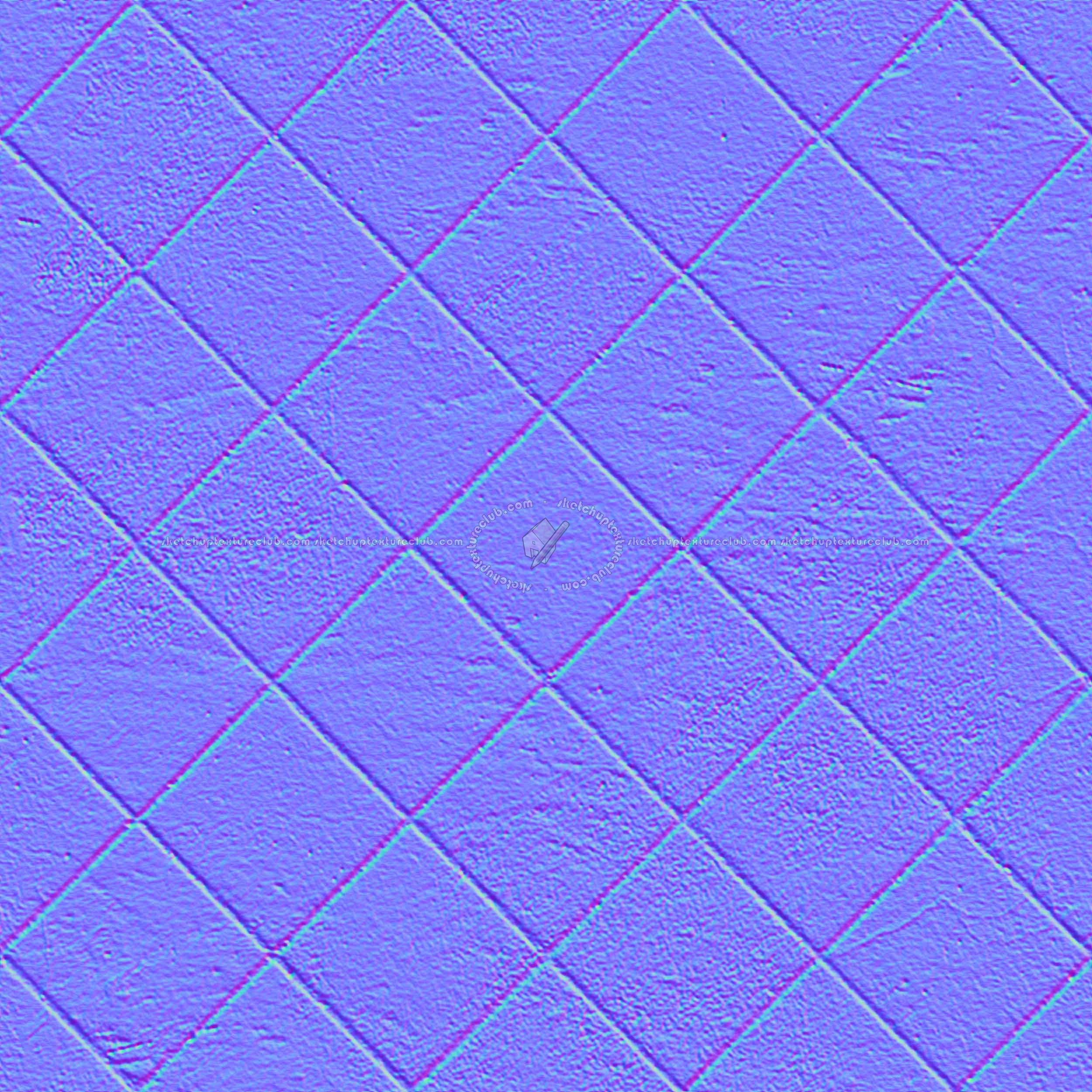 Textures   -   ARCHITECTURE   -   PAVING OUTDOOR   -   Concrete   -   Blocks regular  - Paving outdoor concrete regular block texture seamless 05719 - Normal