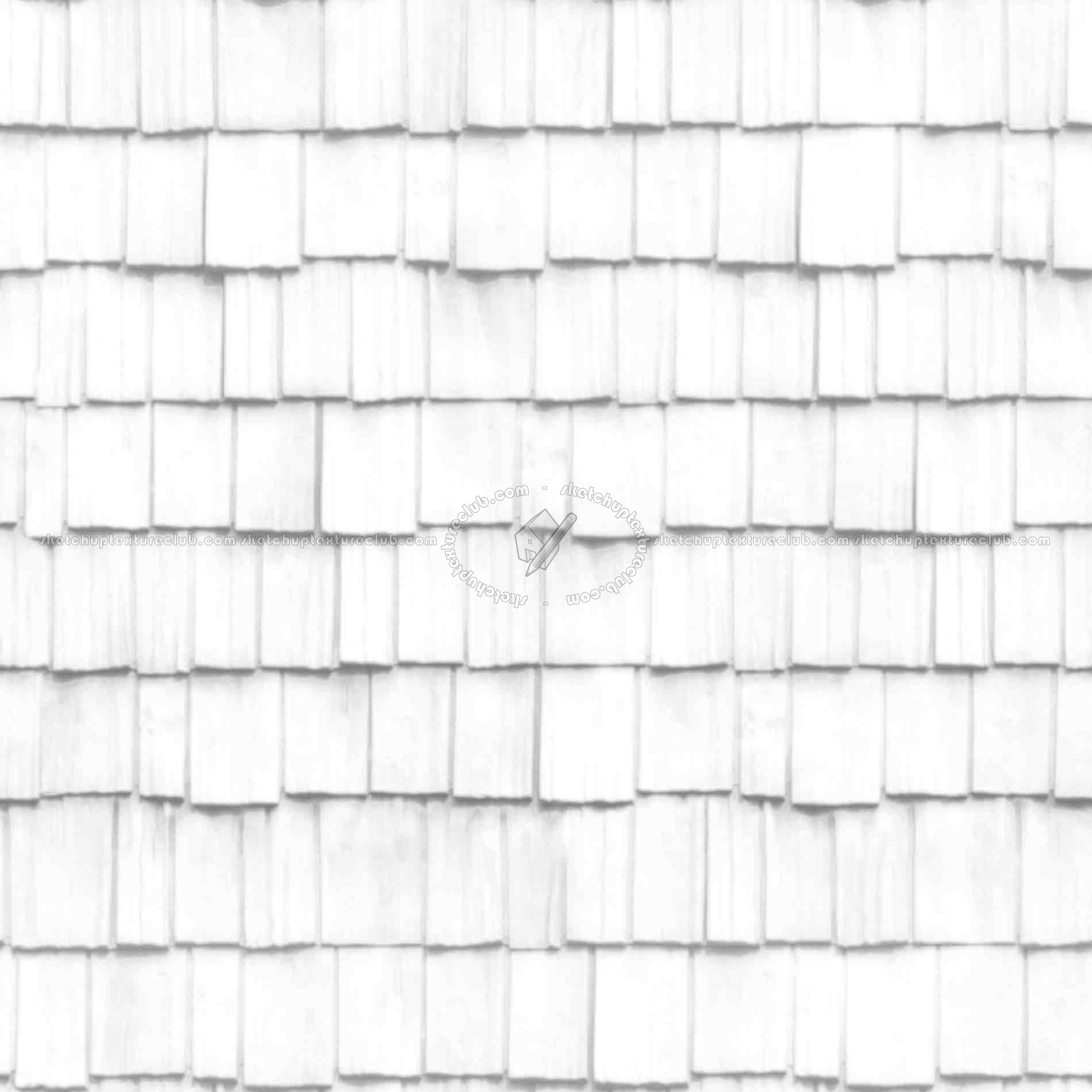 Textures   -   ARCHITECTURE   -   ROOFINGS   -   Shingles wood  - Wood shingle roof texture seamless 03875 - Ambient occlusion