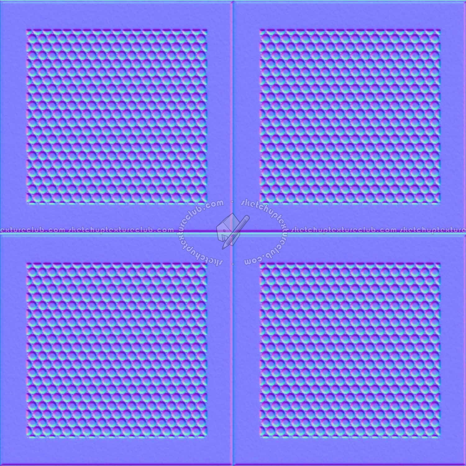 Textures   -   MATERIALS   -   METALS   -   Perforated  - Aluminim ceiling perforated metal texture seamless 10567 - Normal