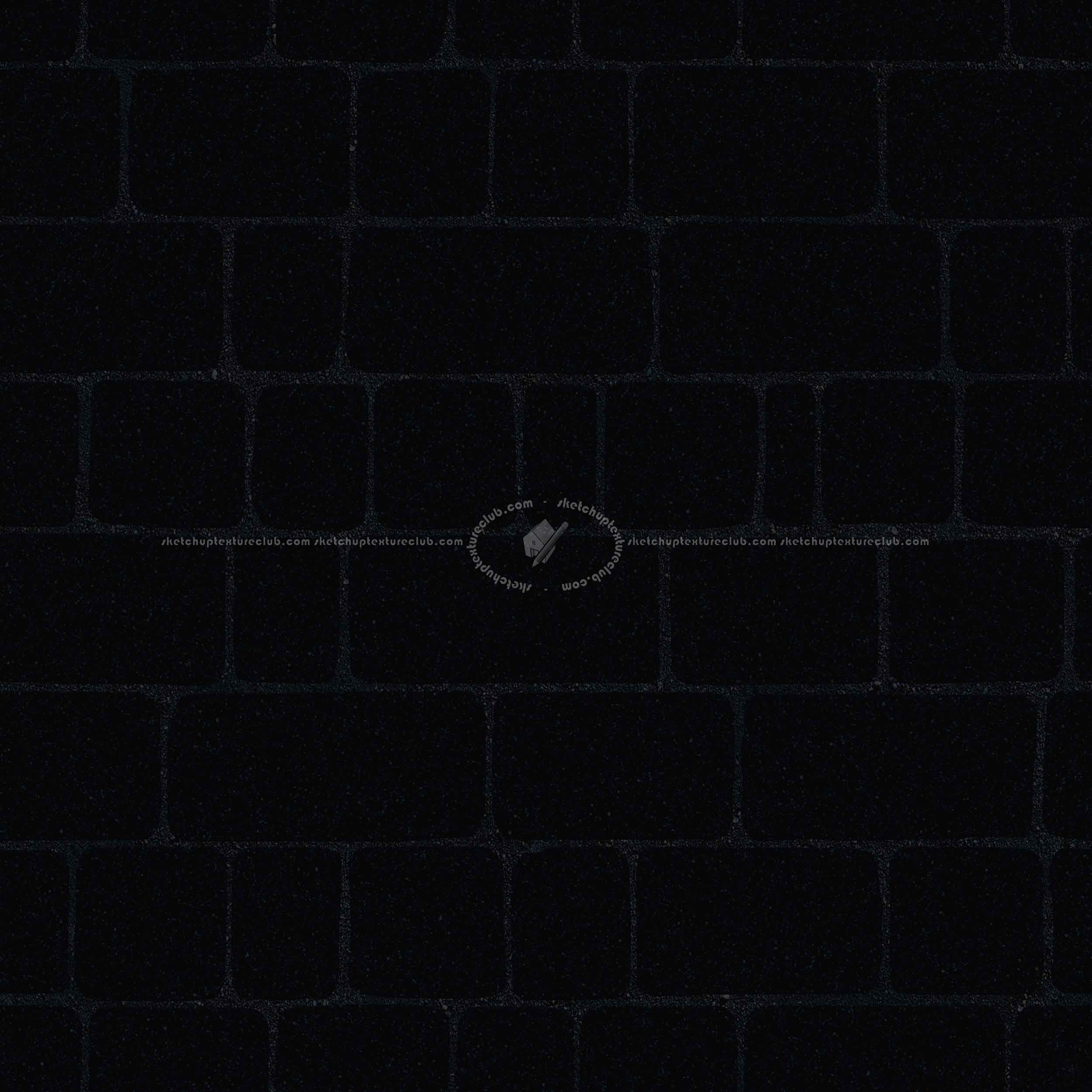Textures   -   ARCHITECTURE   -   ROADS   -   Paving streets   -   Cobblestone  - Street porfido paving cobblestone texture seamless 07427 - Specular