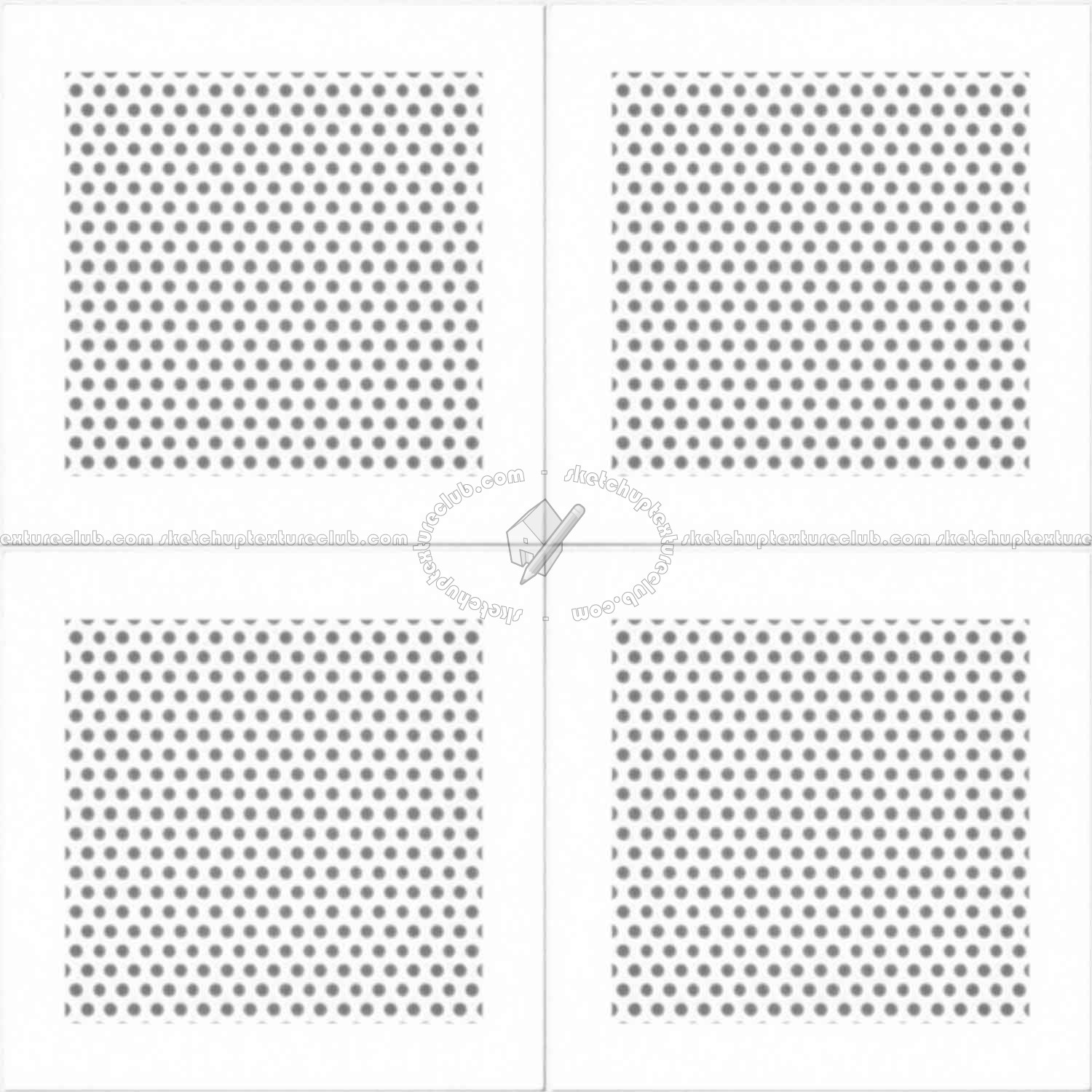 Textures   -   MATERIALS   -   METALS   -   Perforated  - Gray ceiling perforated metal texture seamless 10568 - Ambient occlusion