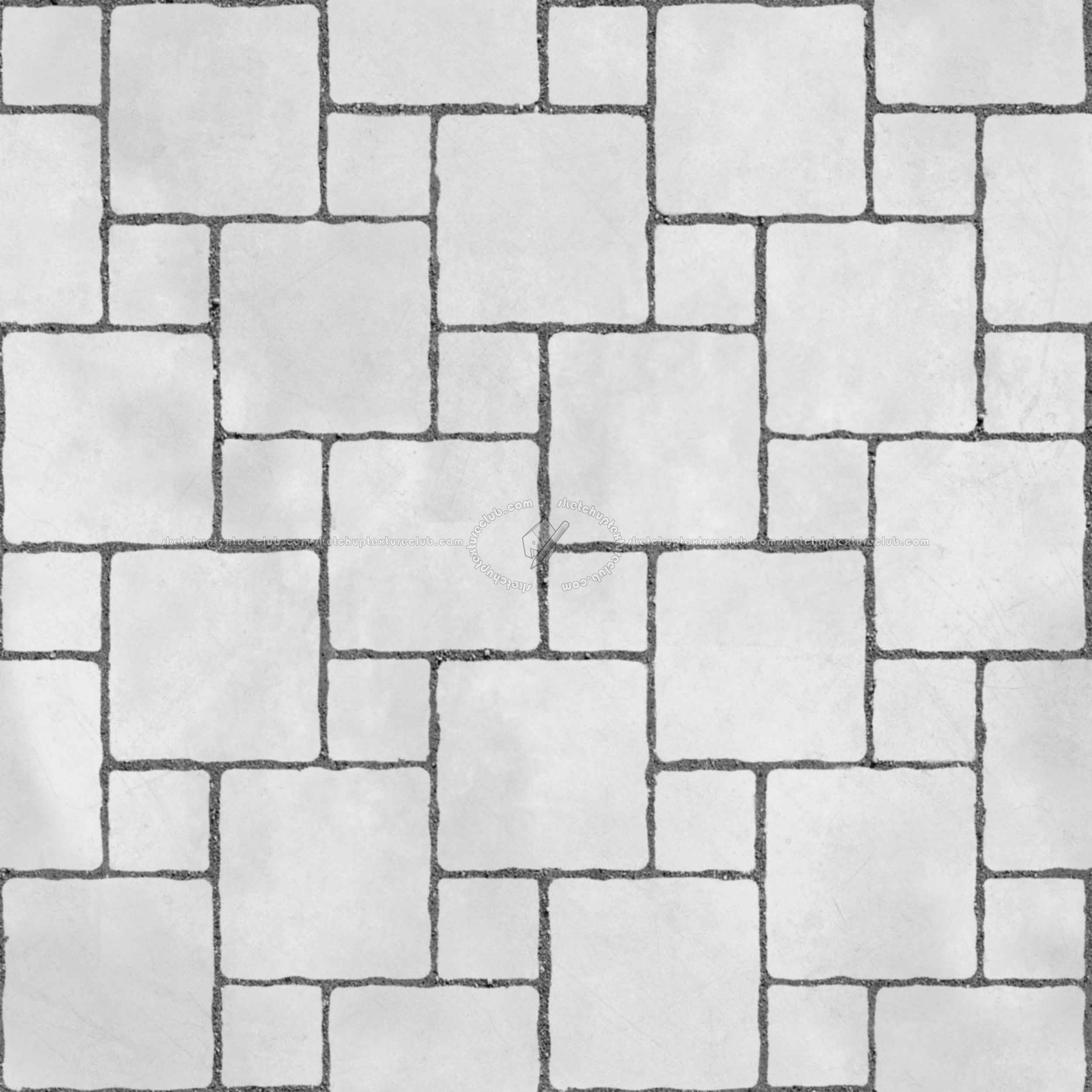 Textures   -   ARCHITECTURE   -   PAVING OUTDOOR   -   Concrete   -   Blocks regular  - Paving outdoor concrete regular block texture seamless 05721 - Bump
