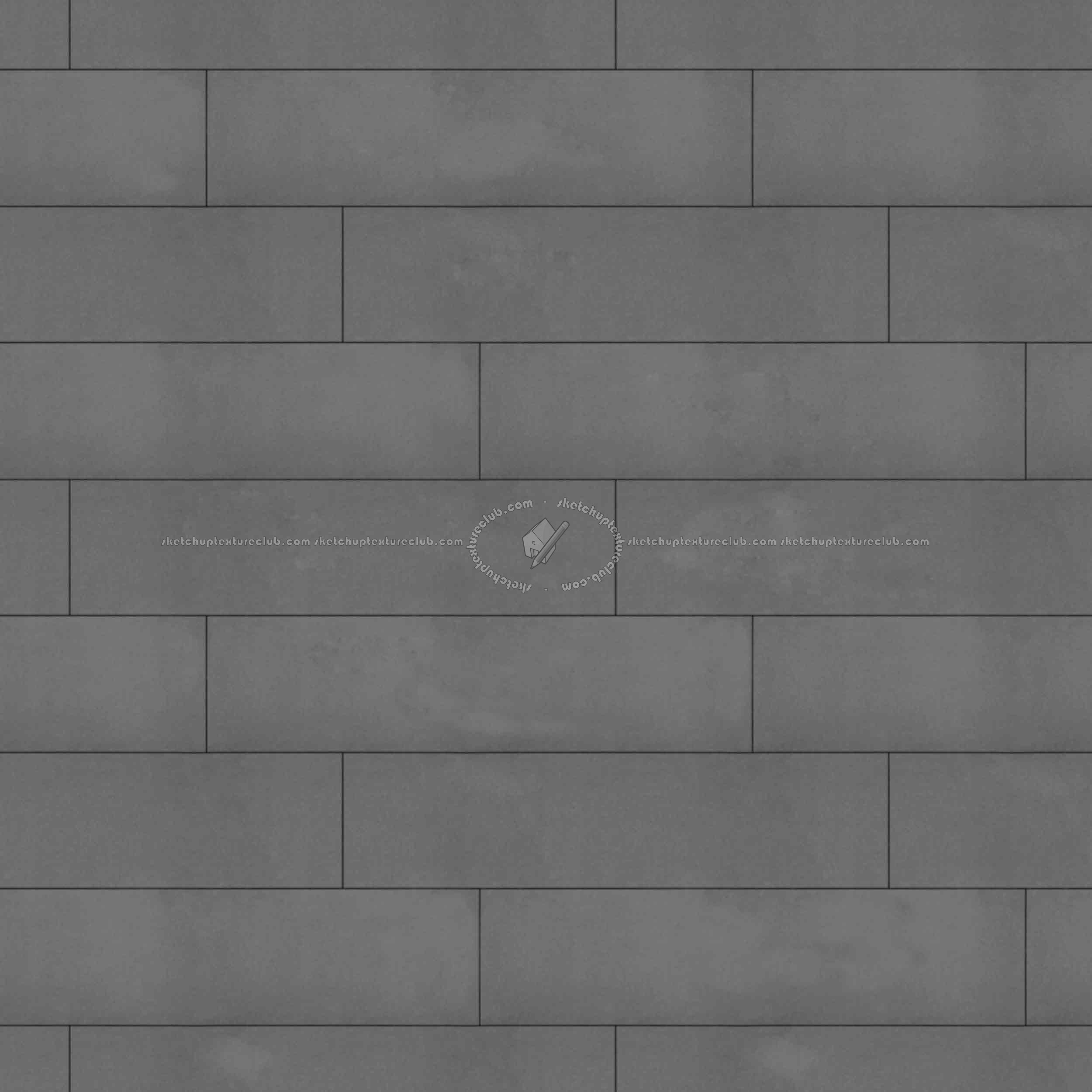 Textures   -   ARCHITECTURE   -   CONCRETE   -   Plates   -   Clean  - Concrete clean plates wall texture seamless 01719 - Displacement