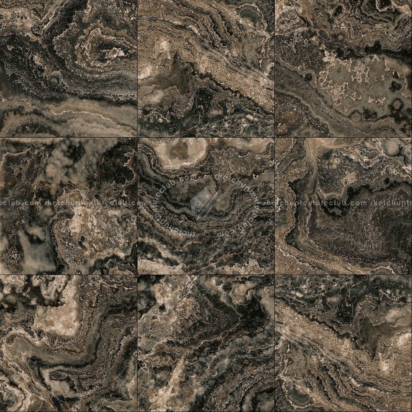 Textures   -   ARCHITECTURE   -   TILES INTERIOR   -   Stone tiles  - Decorative tiles agata effect Pbr texture seamless 22315 (seamless)