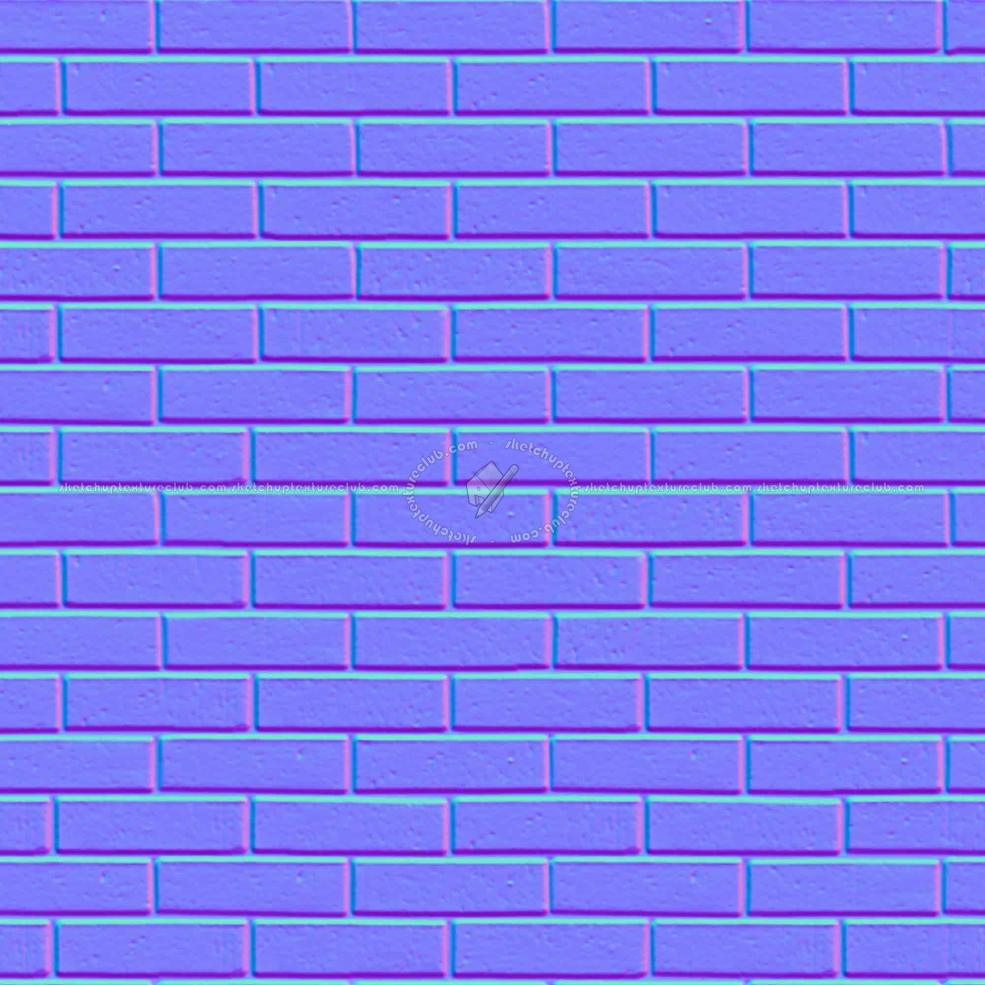 Textures   -   ARCHITECTURE   -   BRICKS   -   Facing Bricks   -   Smooth  - facing smooth bricks texture seamless 21364 - Normal