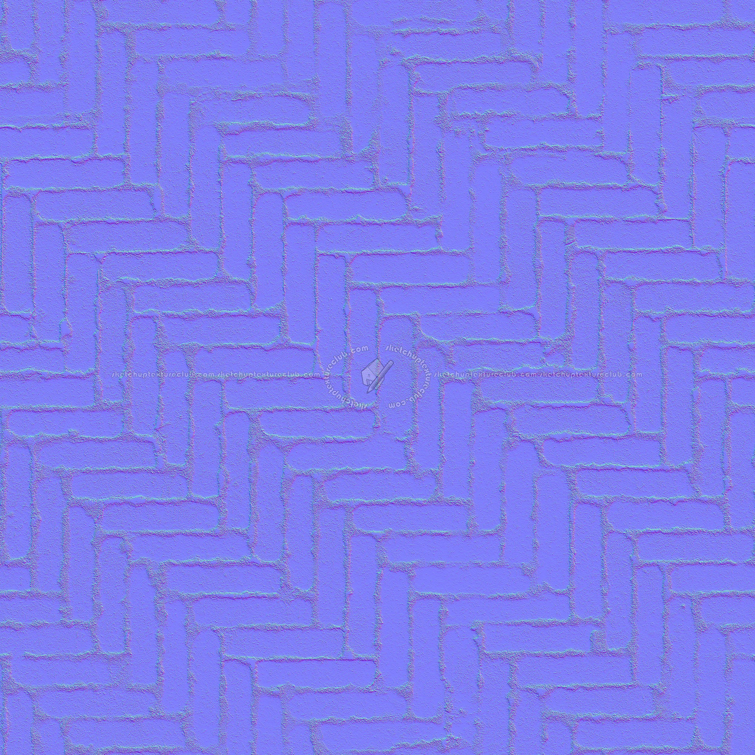 Textures   -   ARCHITECTURE   -   PAVING OUTDOOR   -   Parks Paving  - stone park paving PBR texture seamless 21865 - Normal