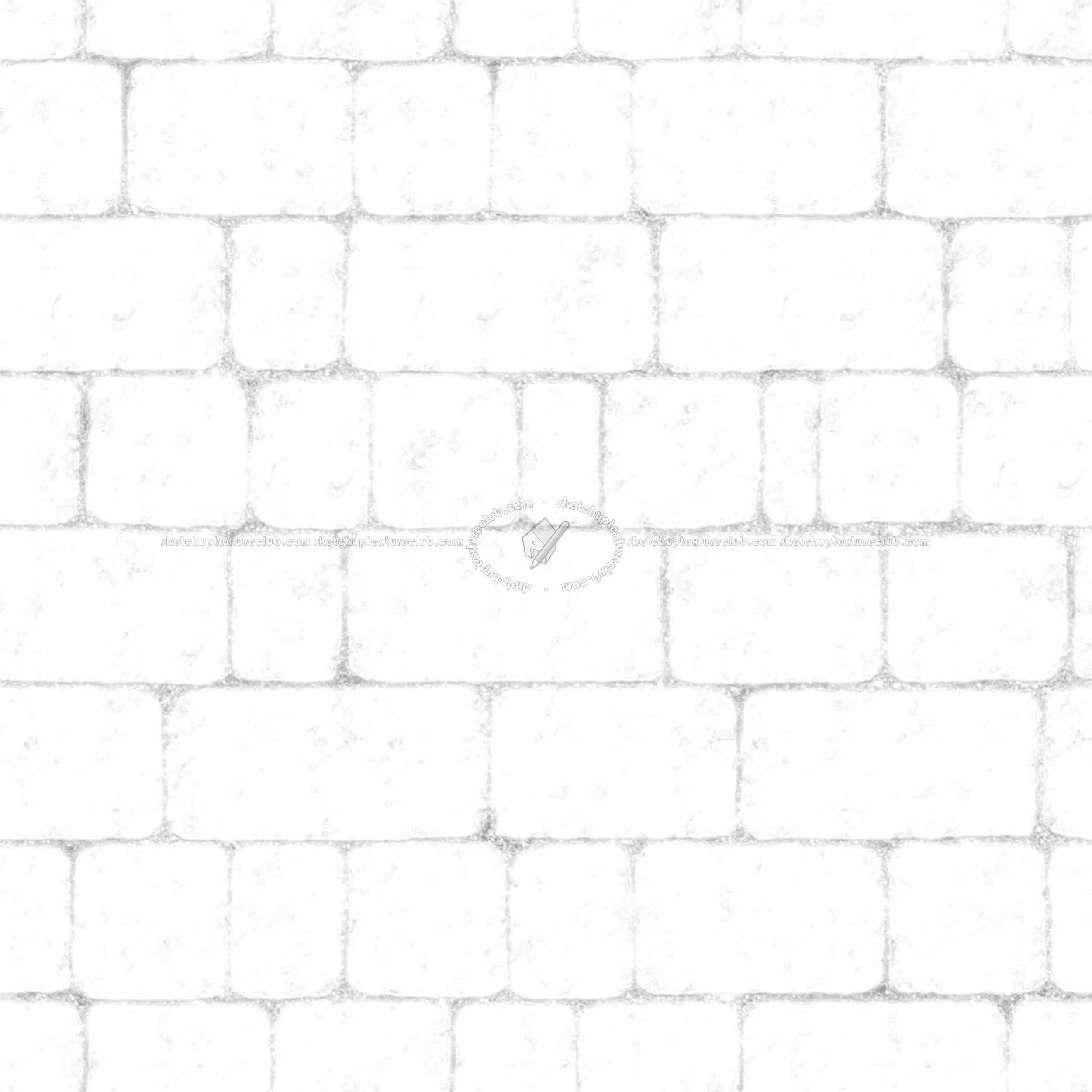 Textures   -   ARCHITECTURE   -   ROADS   -   Paving streets   -   Cobblestone  - Street porfido paving cobblestone texture seamless 07429 - Ambient occlusion