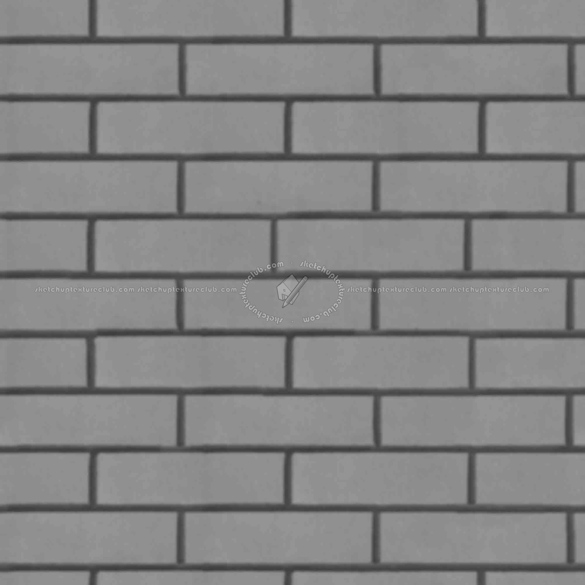 Textures   -   ARCHITECTURE   -   BRICKS   -   Facing Bricks   -   Smooth  - Dark Facing smooth bricks texture seamless 21365 - Displacement