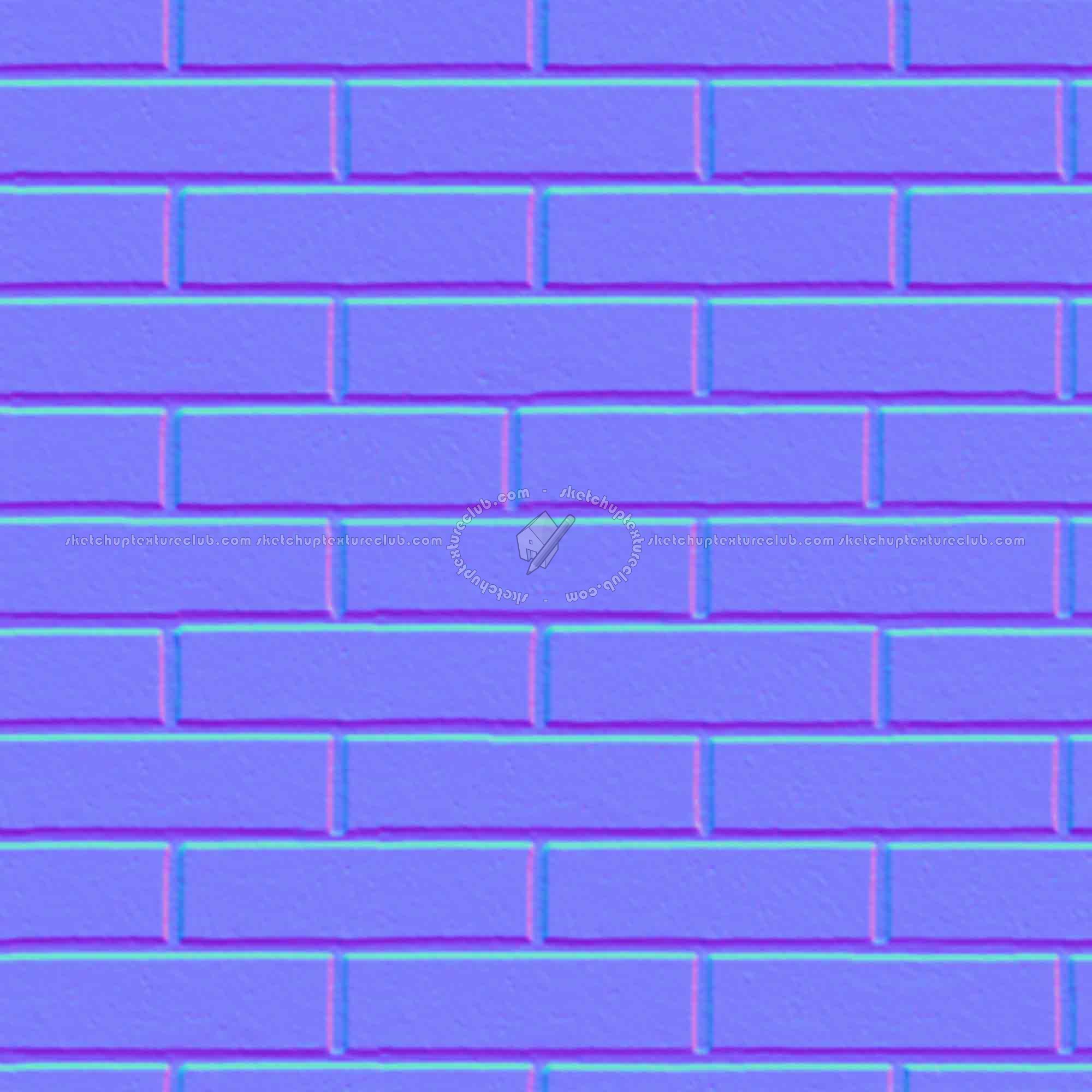 Textures   -   ARCHITECTURE   -   BRICKS   -   Facing Bricks   -   Smooth  - Dark Facing smooth bricks texture seamless 21365 - Normal