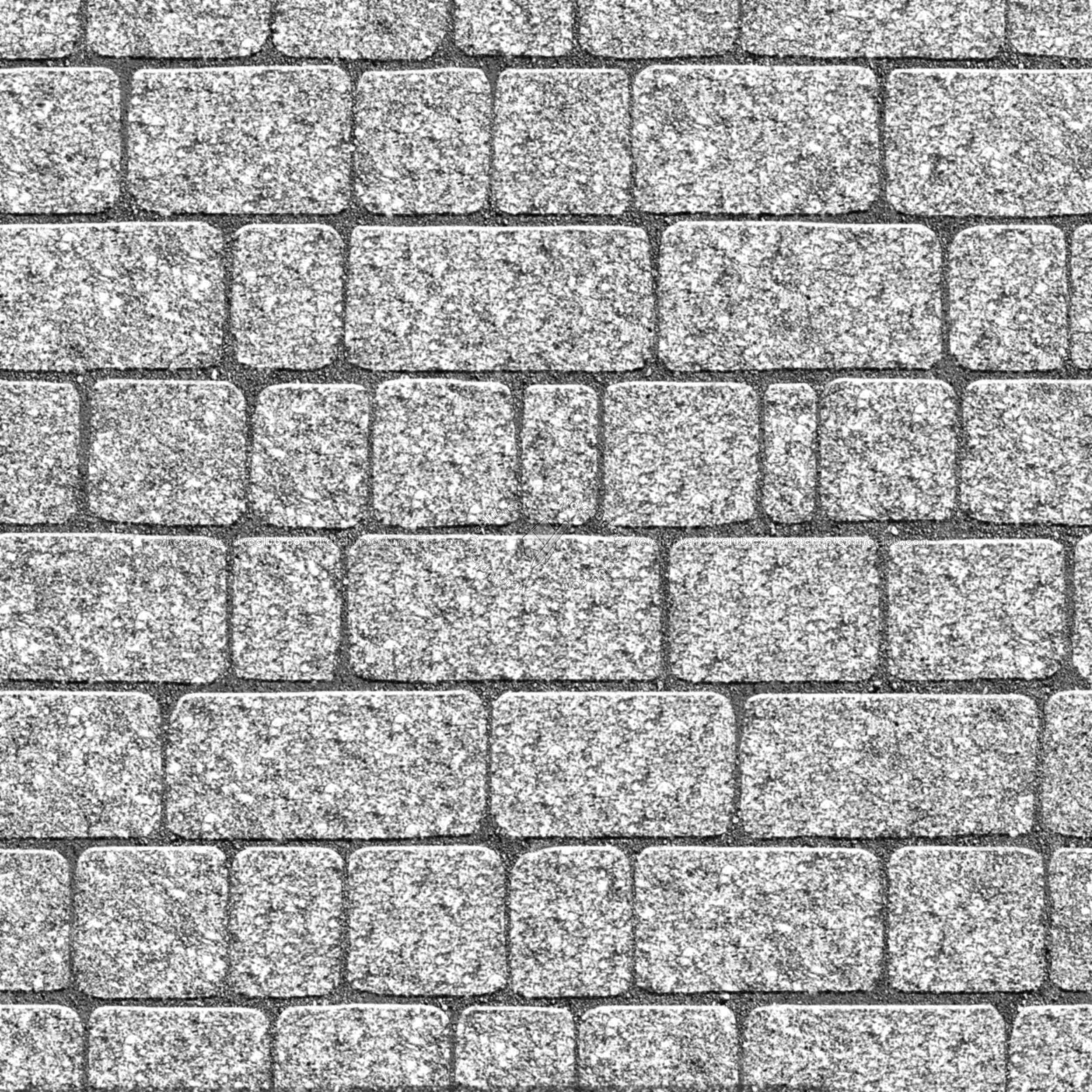 Textures   -   ARCHITECTURE   -   ROADS   -   Paving streets   -   Cobblestone  - Street porfido paving cobblestone texture seamless 07430 - Bump