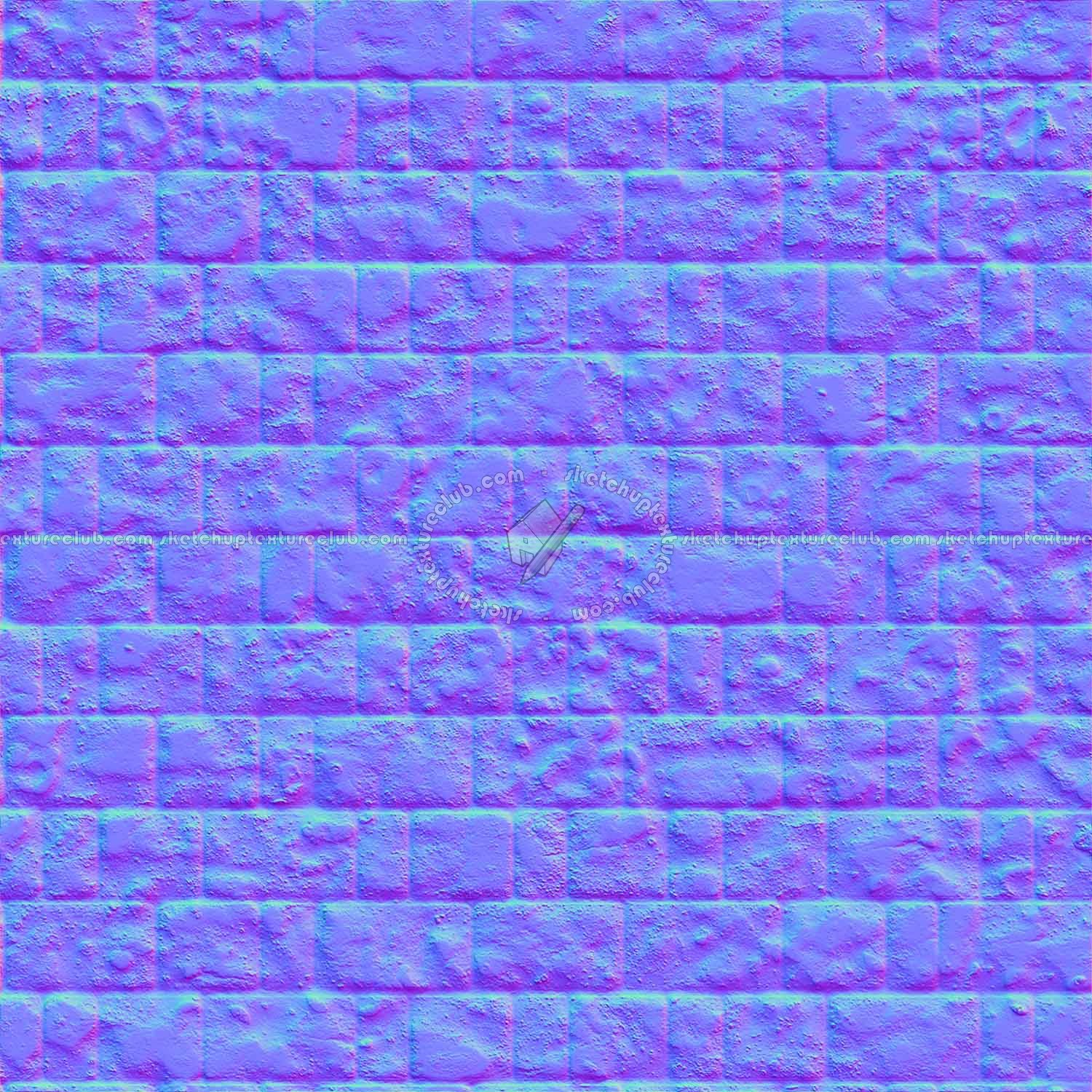 Textures   -   ARCHITECTURE   -   STONES WALLS   -   Stone blocks  - Wall stone with regular blocks texture seamless 08389 - Normal