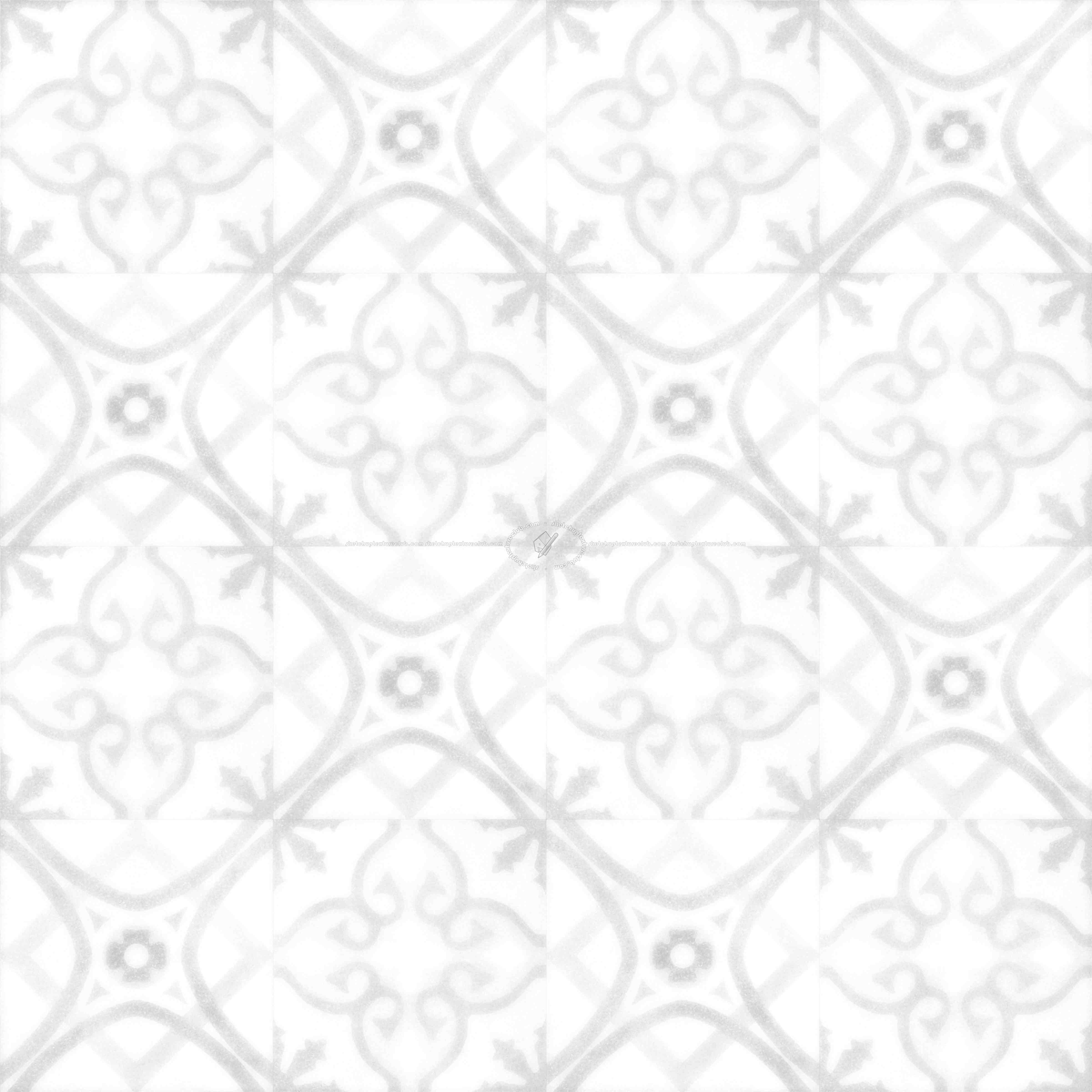 Textures   -   ARCHITECTURE   -   TILES INTERIOR   -   Cement - Encaustic   -   Cement  - Cement concrete tile texture seamless 21051 - Ambient occlusion